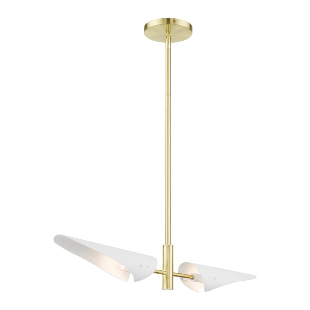 Livex Lighting Capistrano 2 - Light Chandelier in  Satin Brass