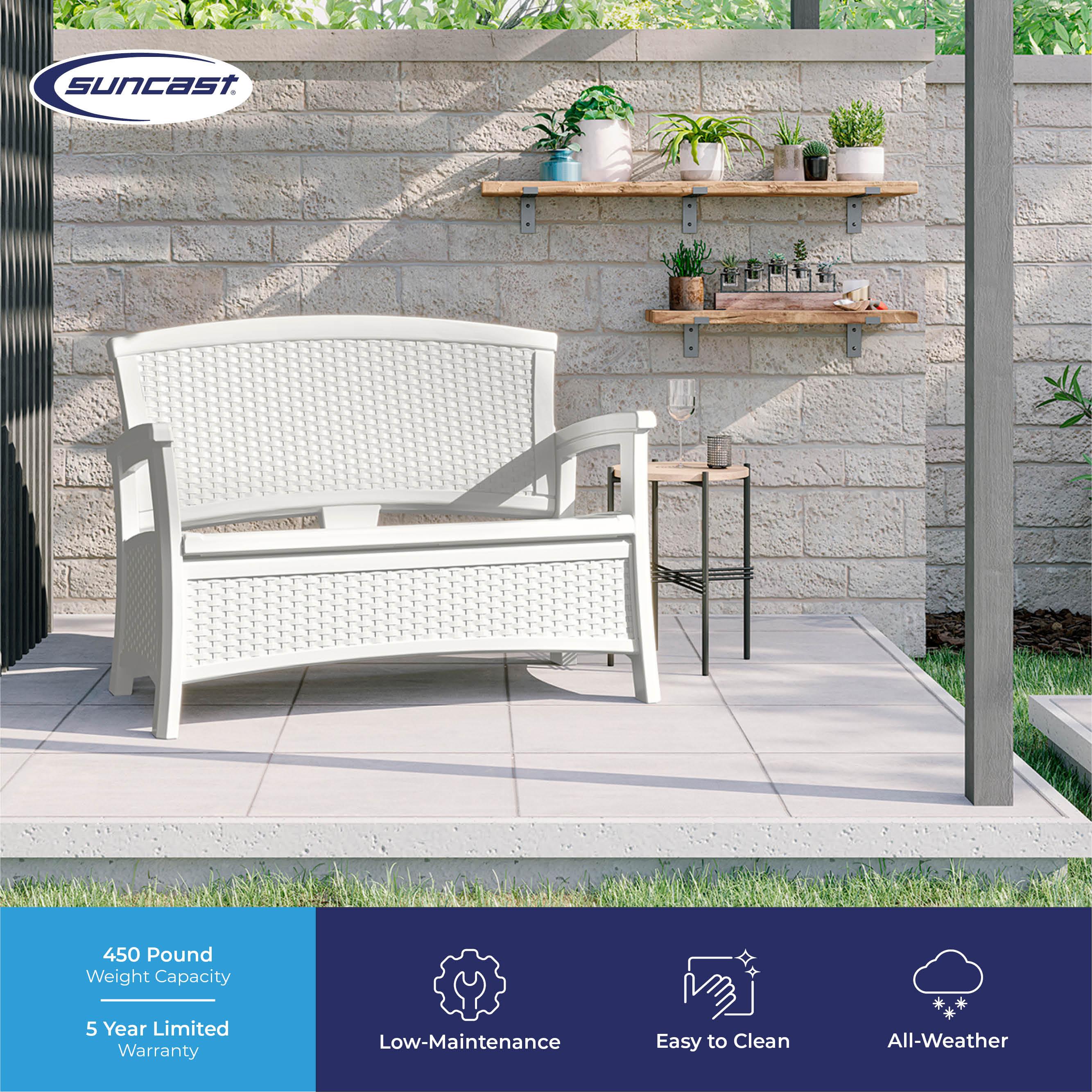 Suncast Elements 47'' Resin Outdoor Loveseat