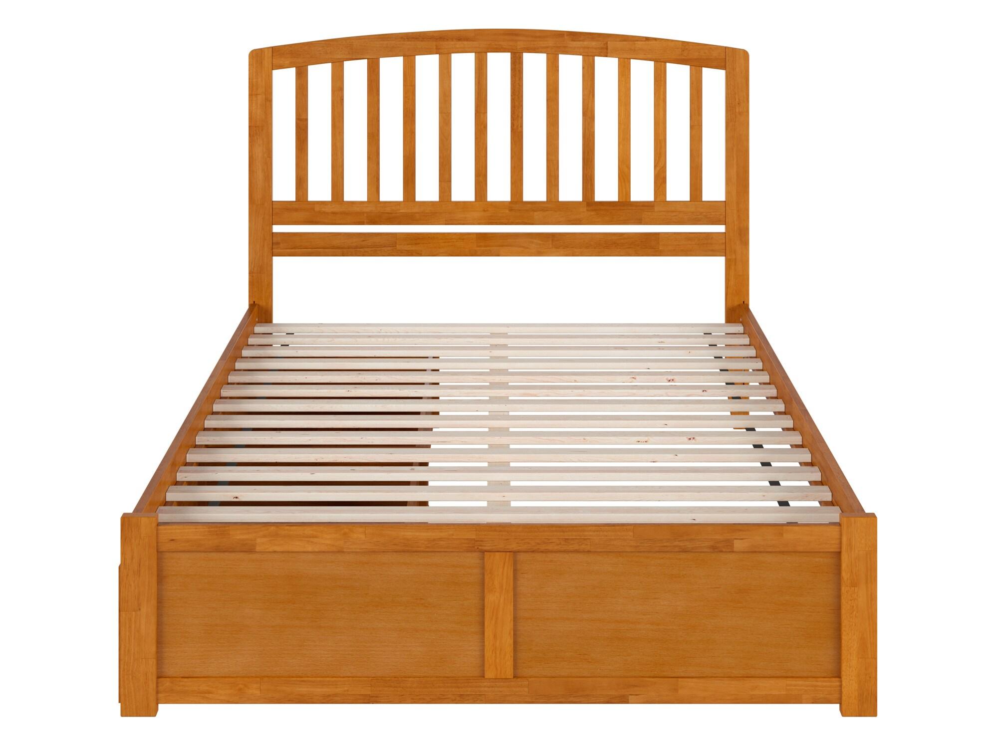 Solid Wood Platform Storage Bed