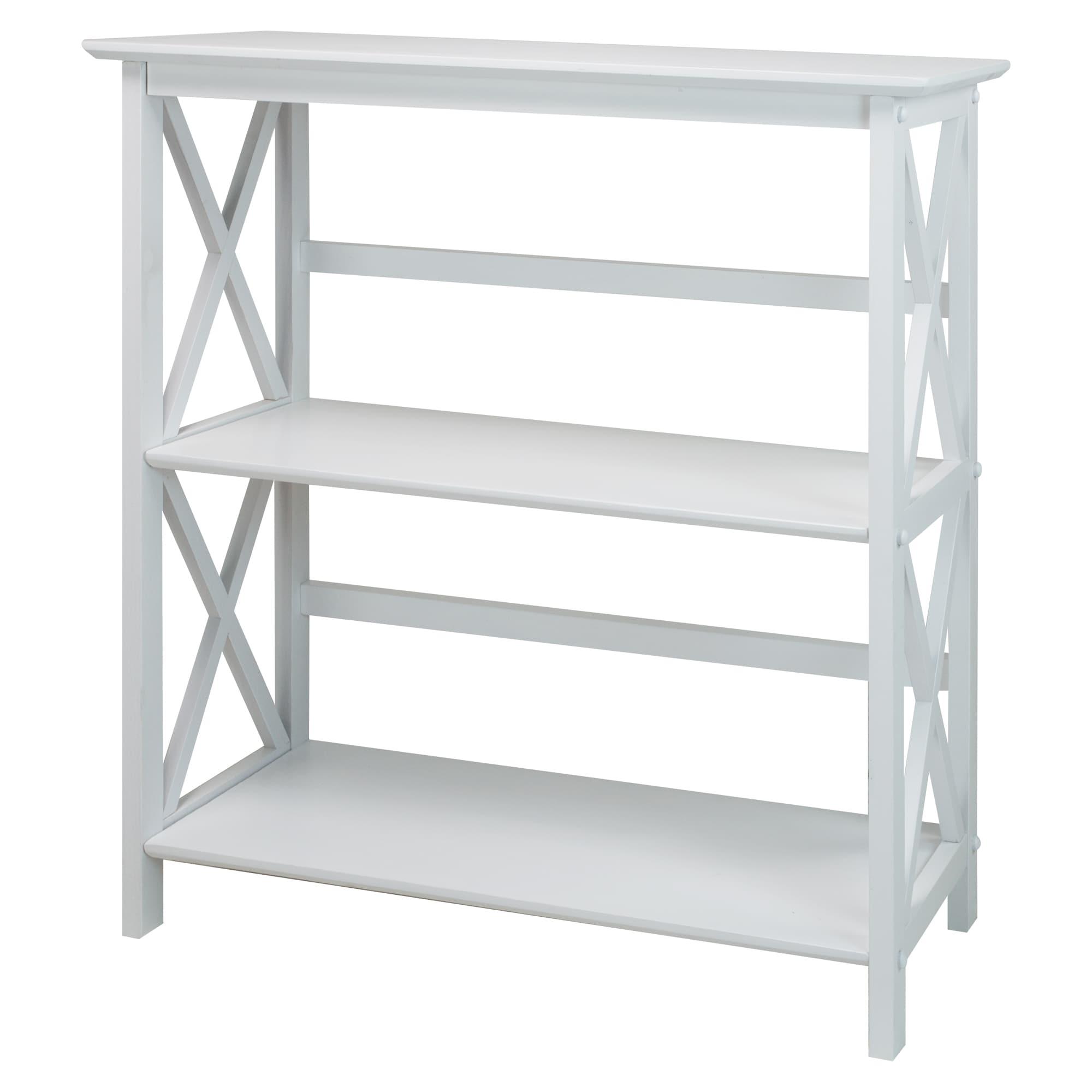 Ebern Designs Solid Wood Etagere Bookcase