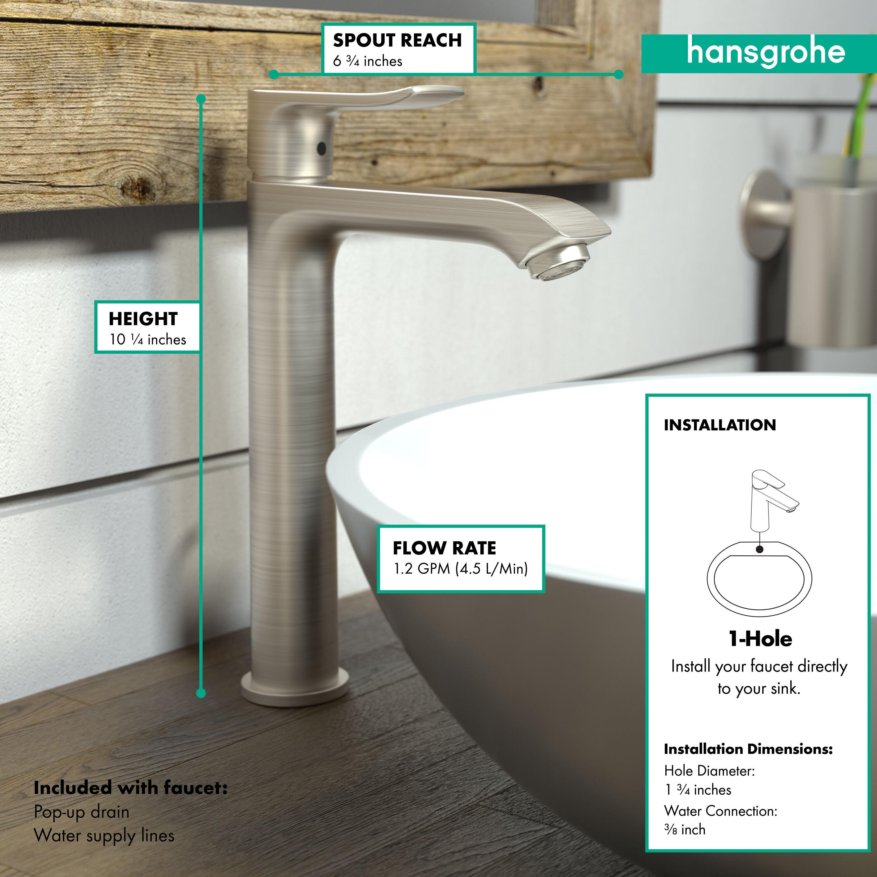 Metris E Vessel Sink Faucet