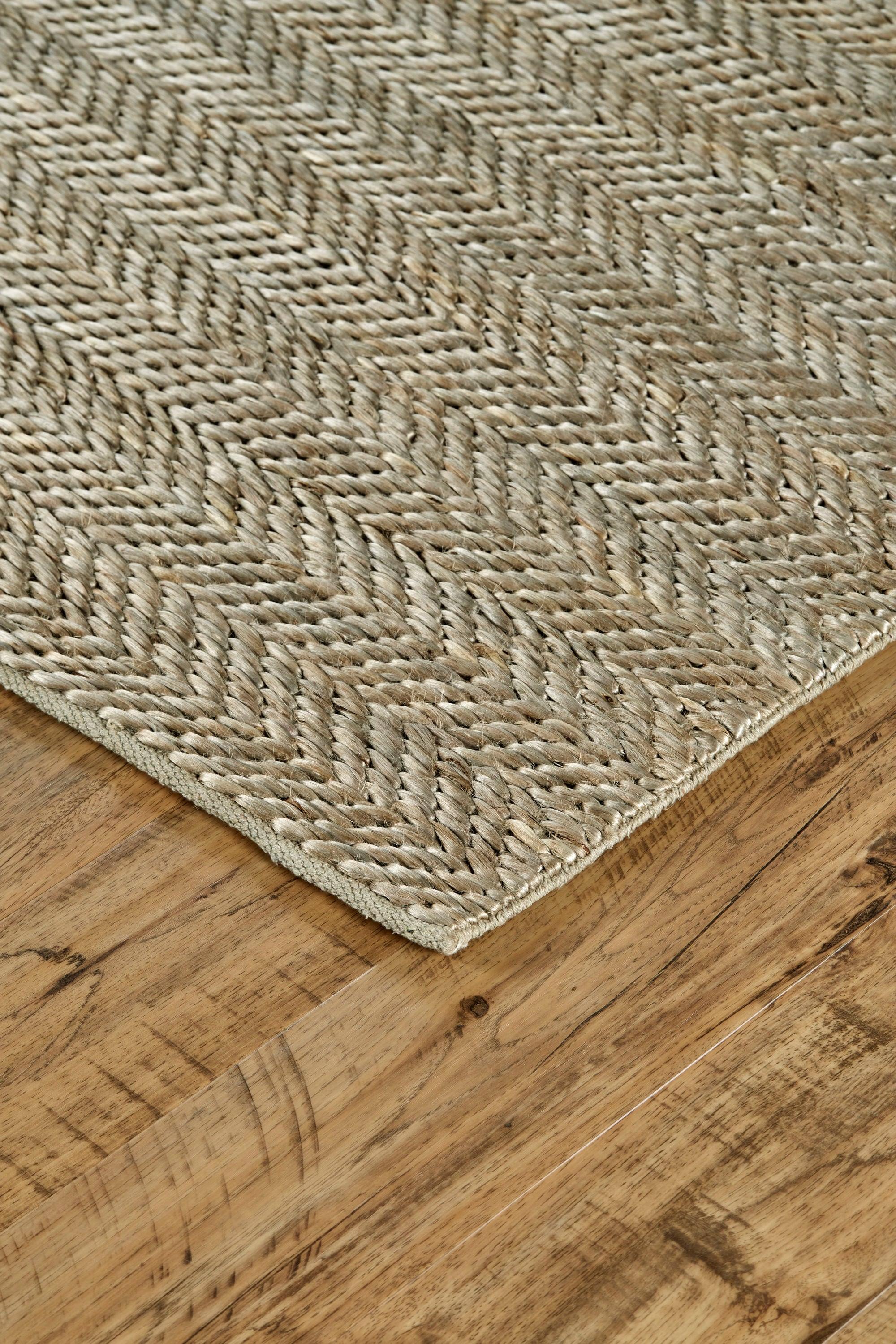 Feizy Kaelani Transitional Geometric, Tan/Gray, 8' x 11' Area Rug Handmade Reversible Casual Solid Floor Rug for Living room Bedroom