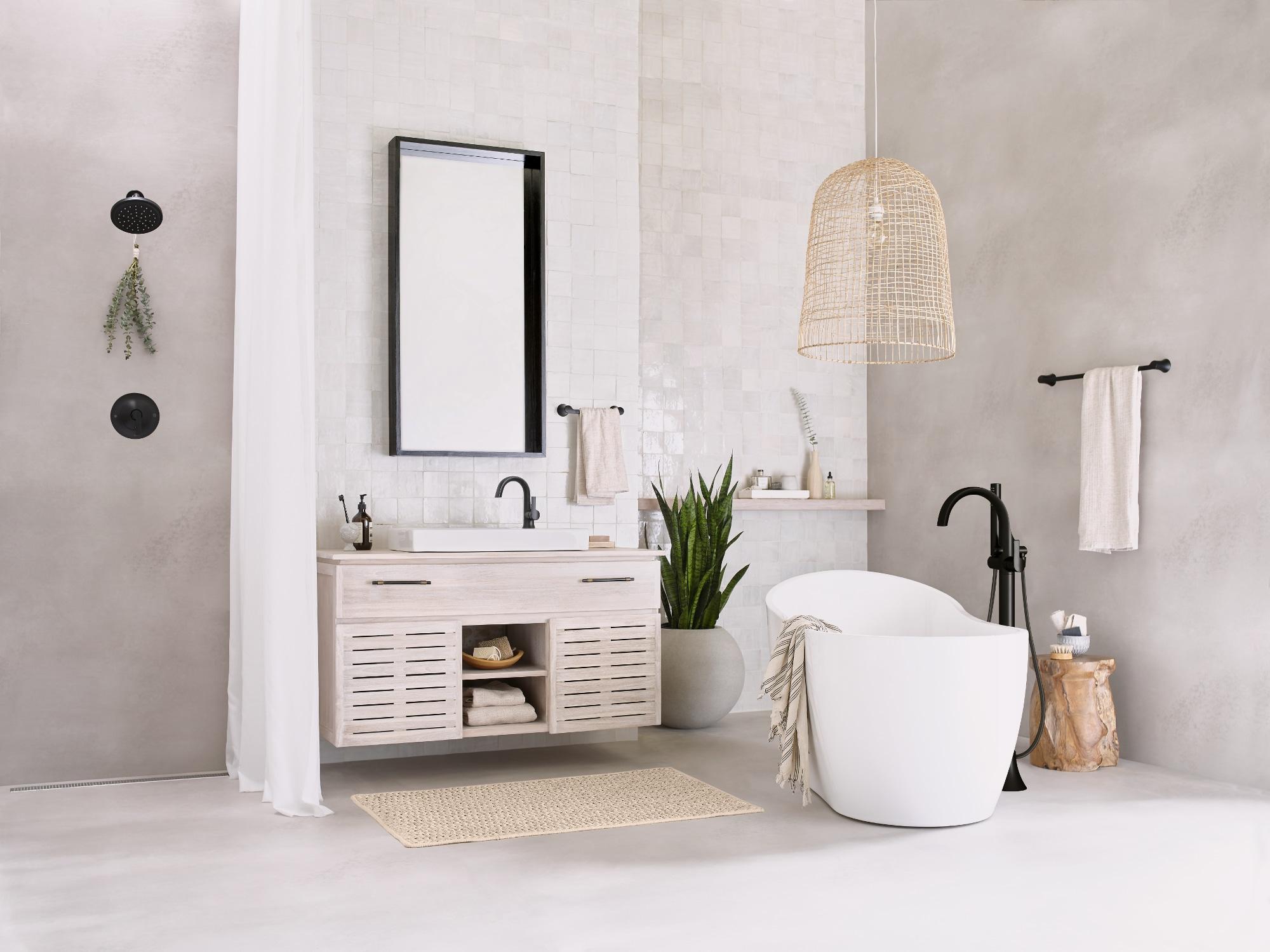 Doux Single Hole Bathroom Faucet with Drain Assembly