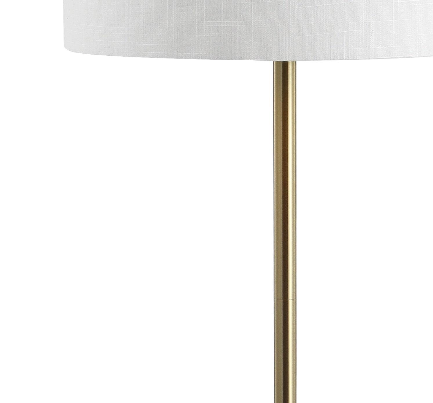 Jonathan Y Charles Metal/Glass Led Side Table And Floor Lamp