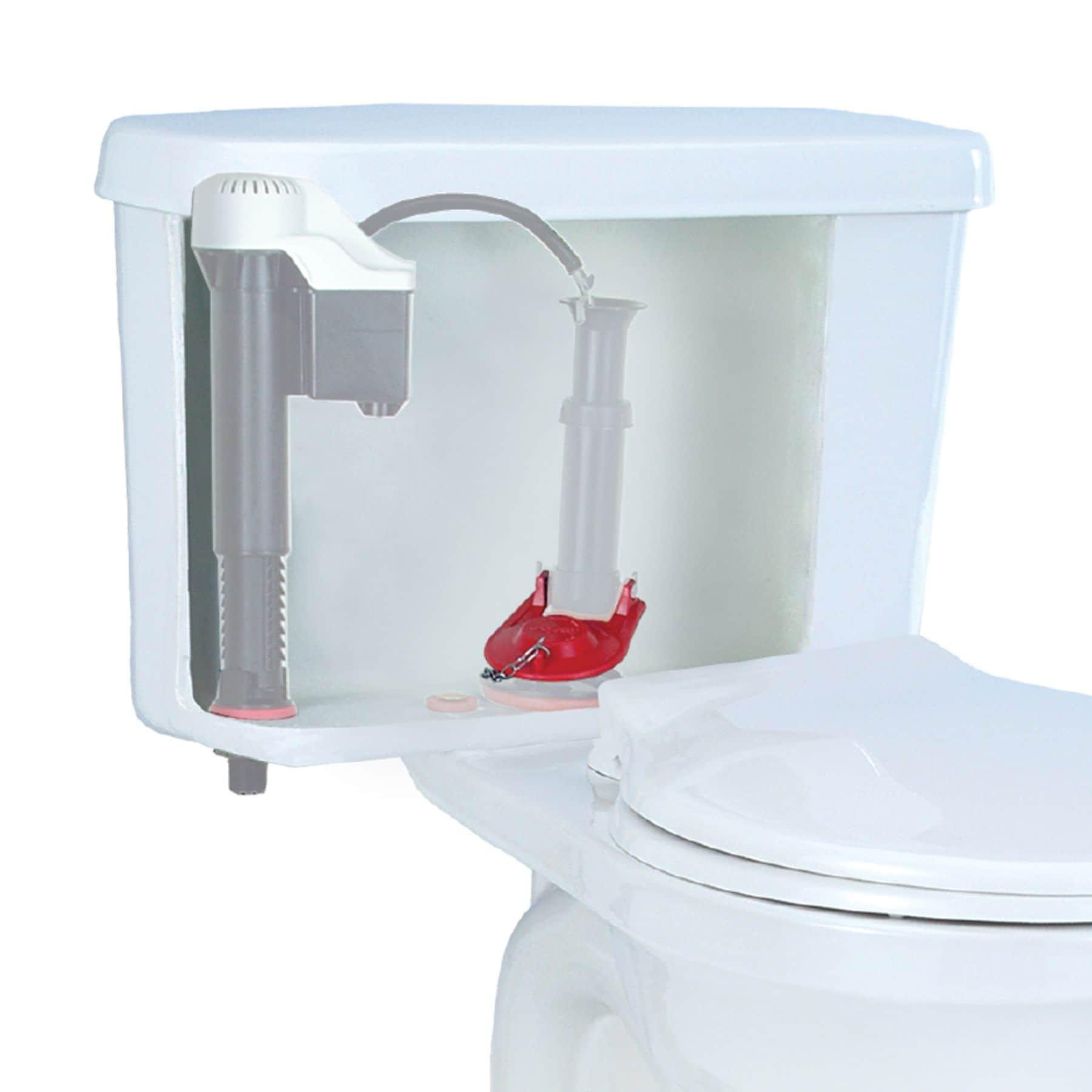 2" Universal Toilet Flush Valve Repair Kit with Adjustable Toilet Flapper