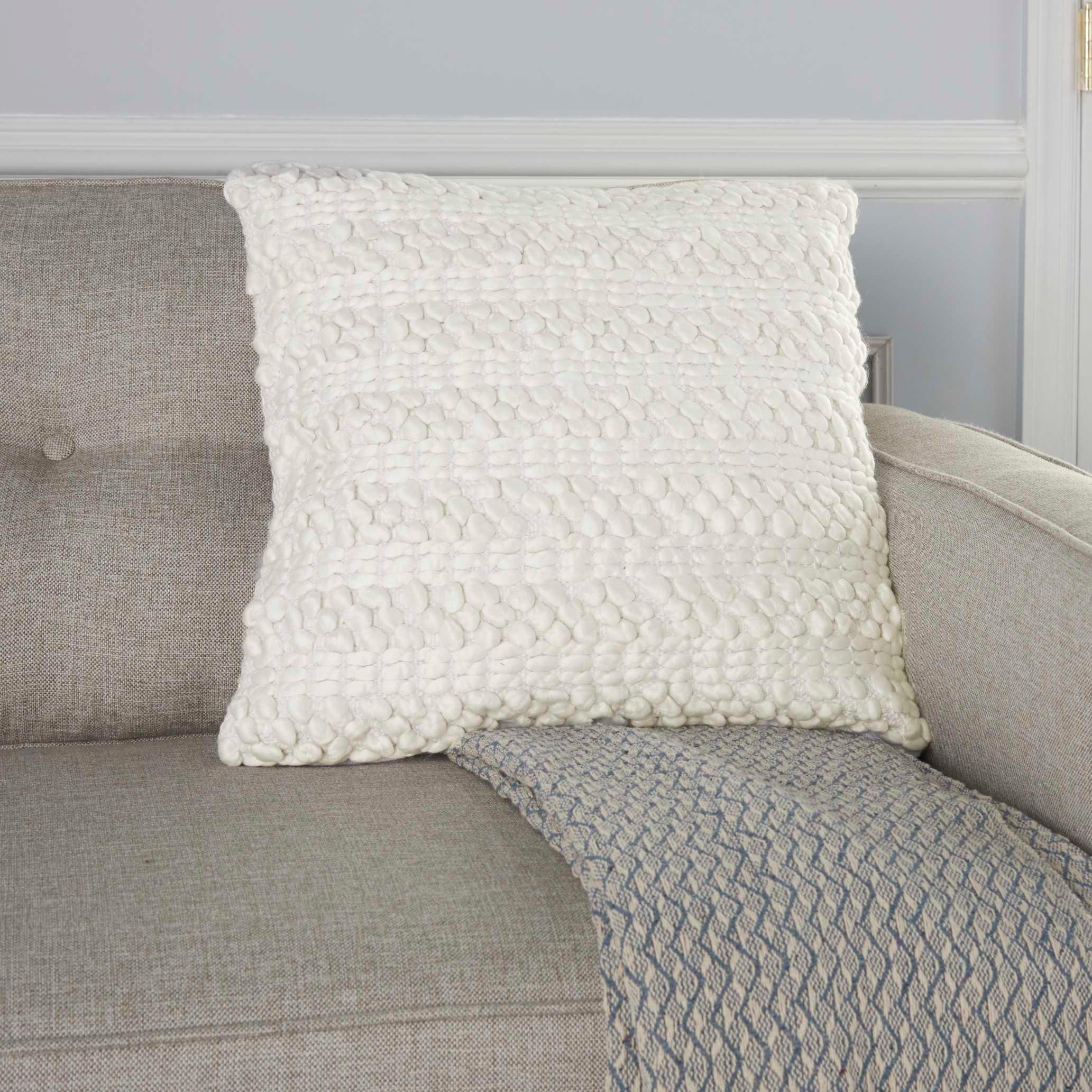 Mina Victory Striped Throw Pillow With Texture