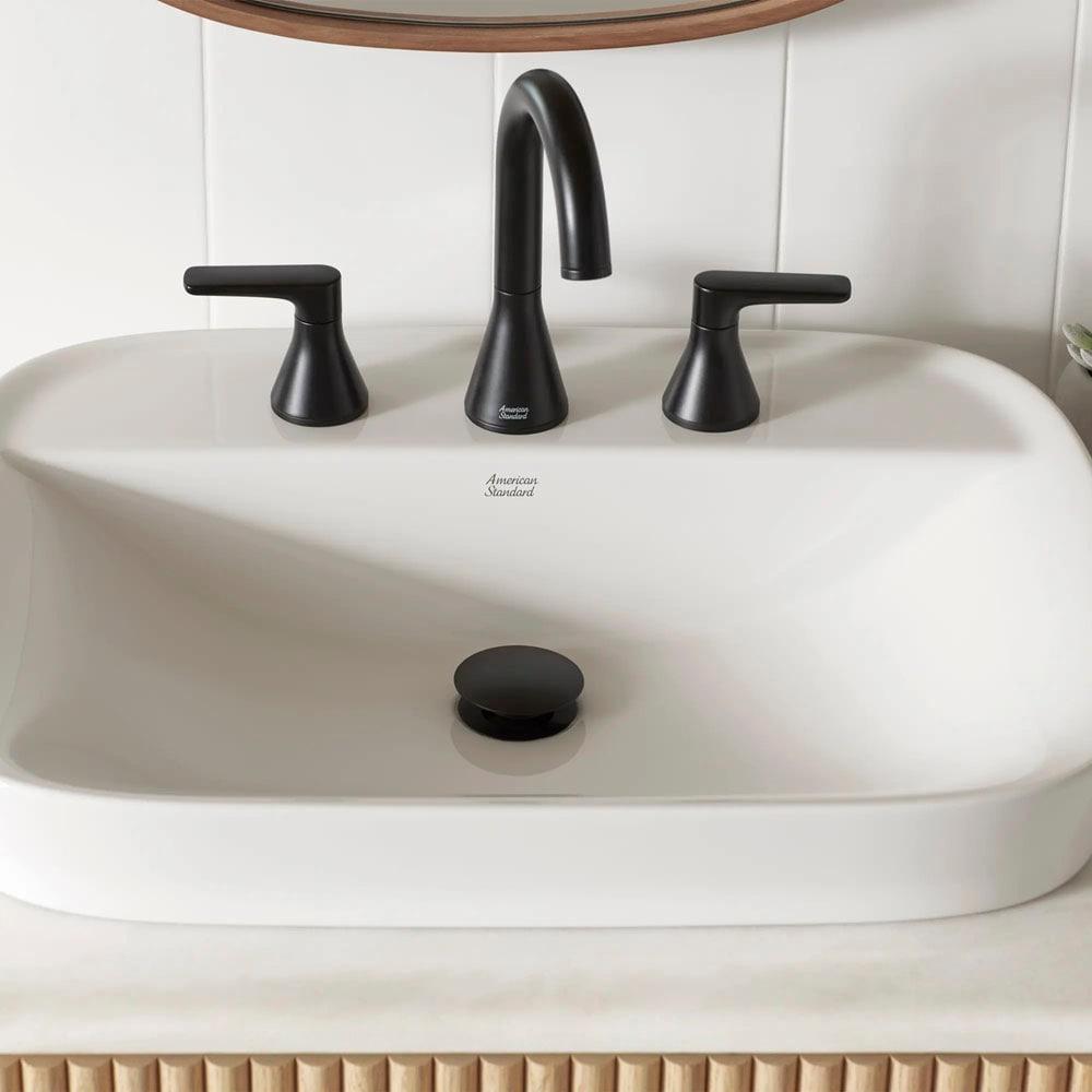 Widespread 2-handle Bathroom Faucet with Drain Assembly