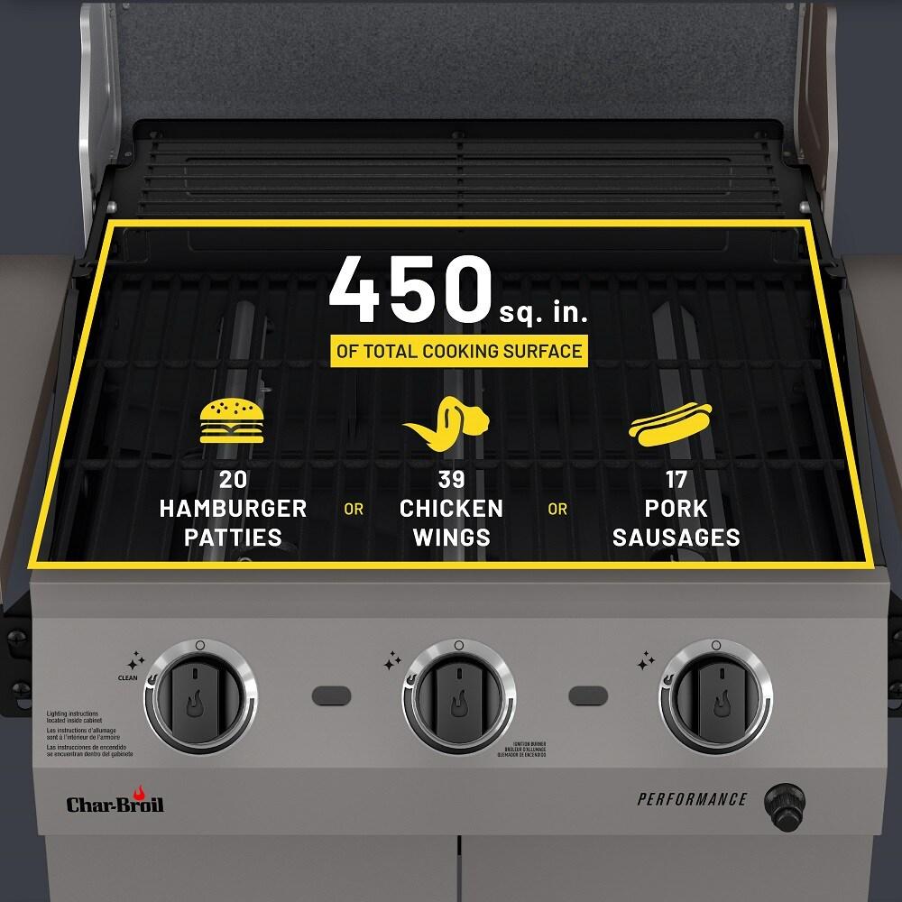 Charbroil Performance Series 3-Burner Propane Gas Grill Cabinet