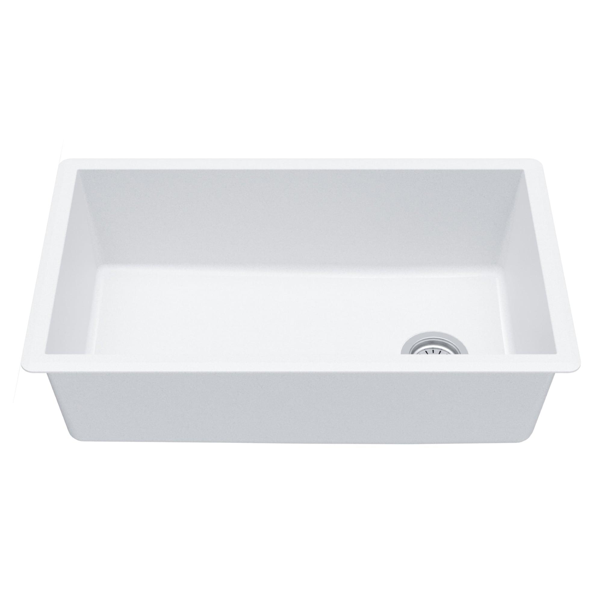 Karran Undermount Quartz Composite 31-3/4'' X 19-1/4'' Single Bowl Kitchen Sink