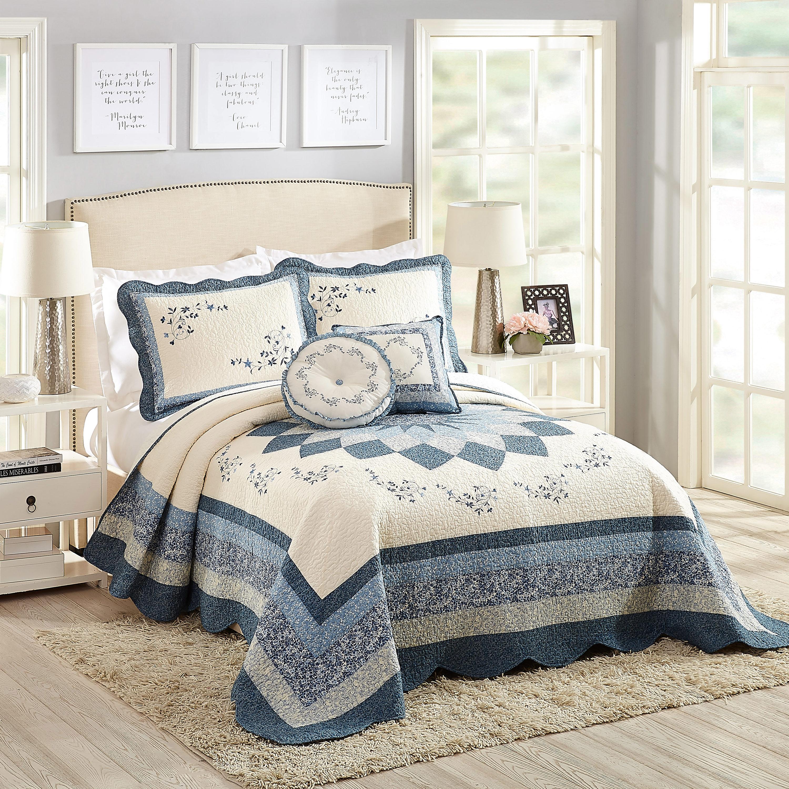 Modern Heirloom Charlotte Sham - Blue