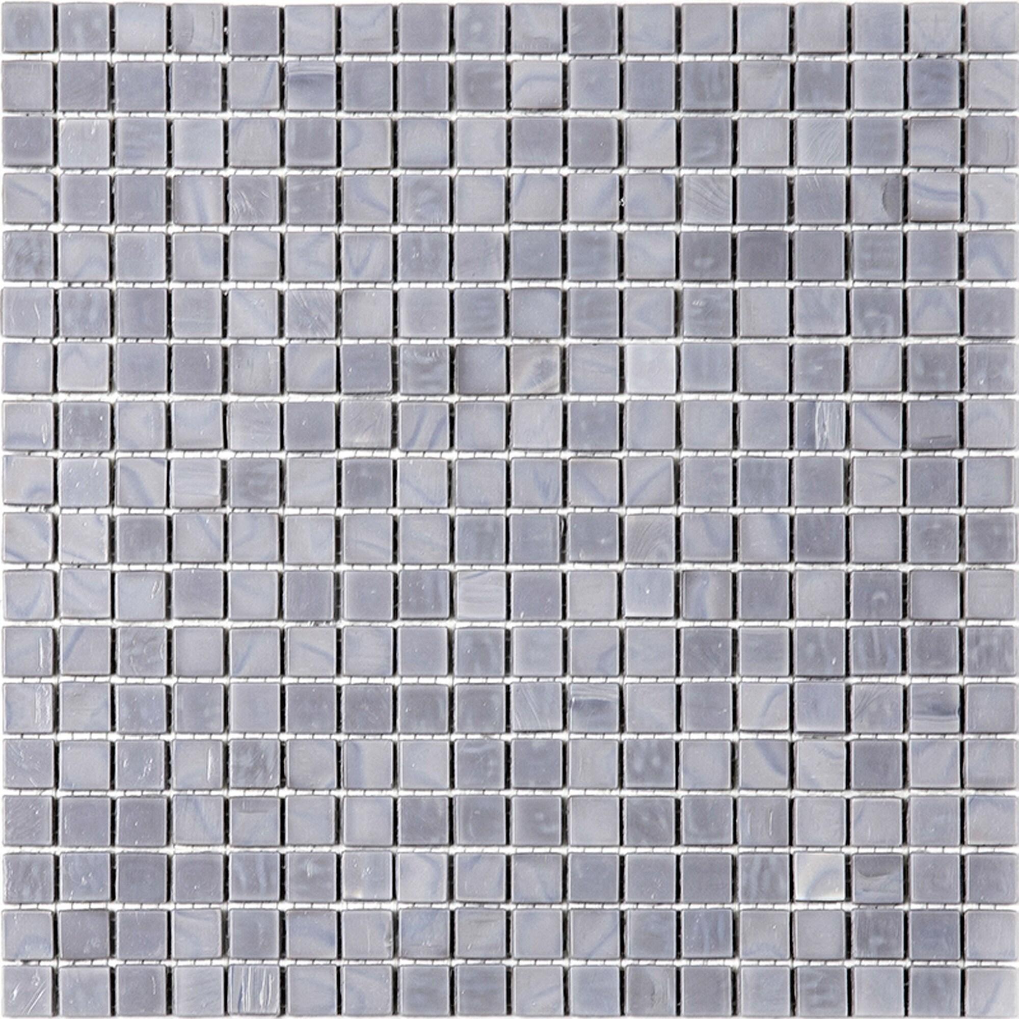 Skosh 0.6" x 0.6" Glass Grid Mosaic Wall & Floor Tile