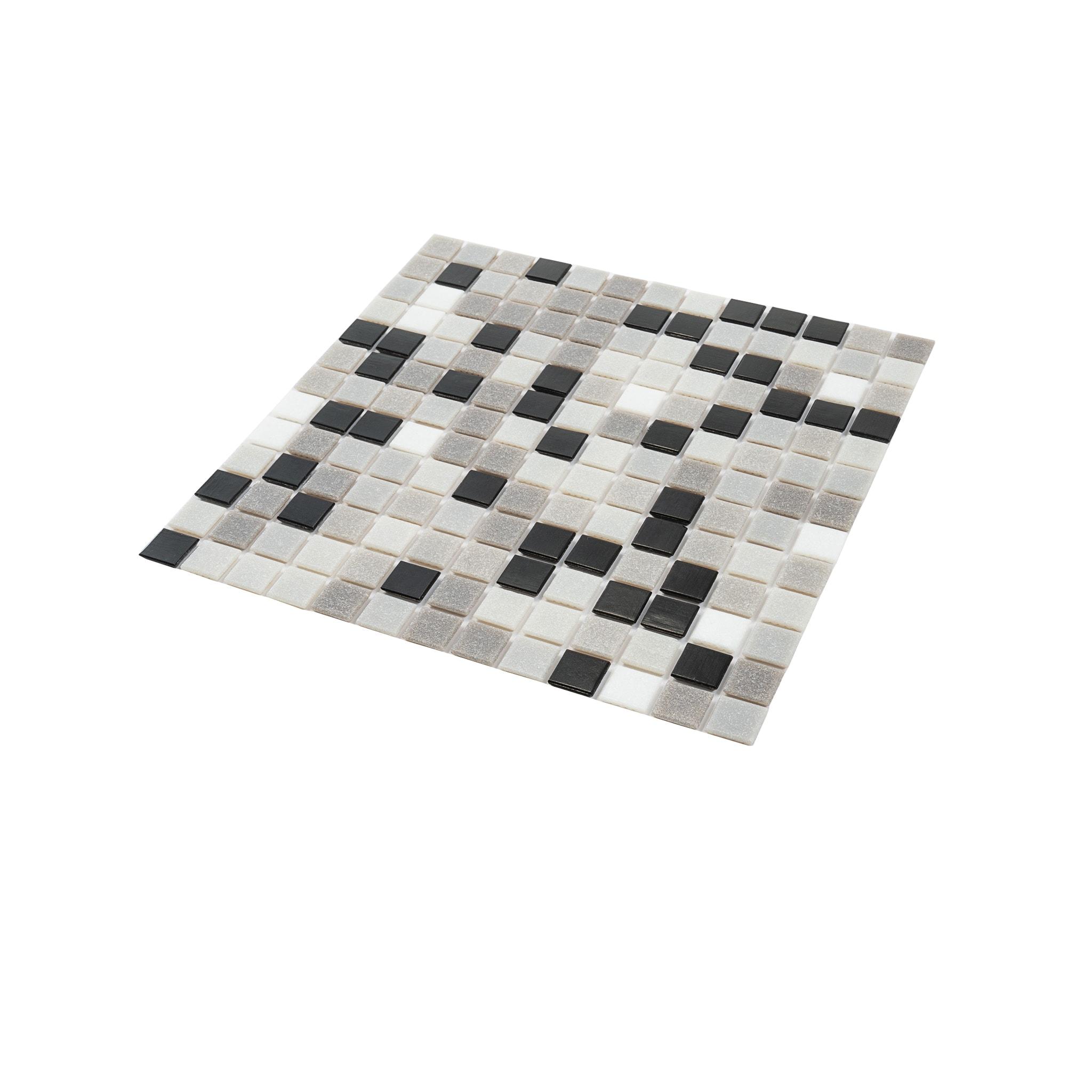 Mingles 0.8" x 0.8" Glass Grid Mosaic Wall & Floor Tile
