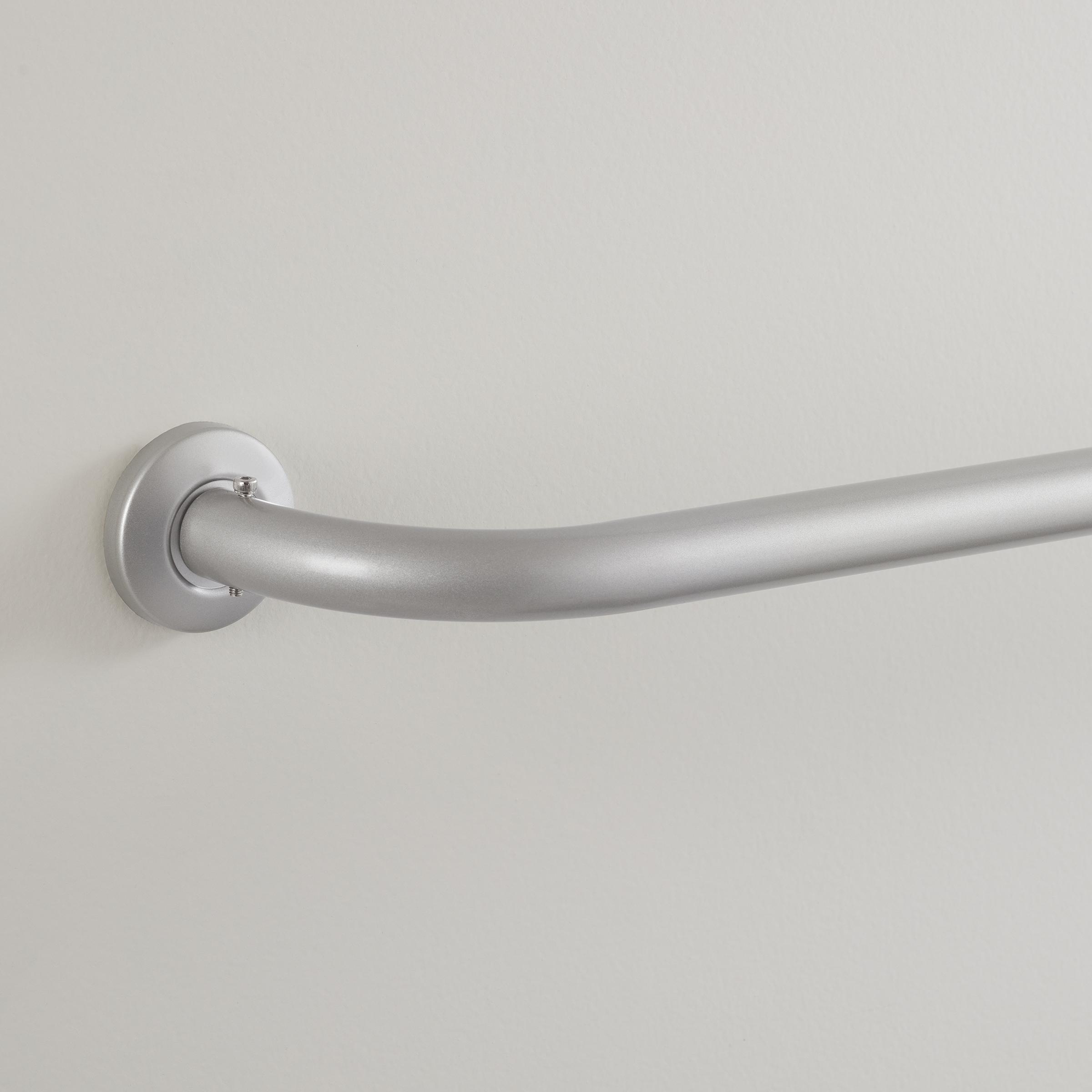 Eclipse 100% Steel Adjustable Single Curtain Rod