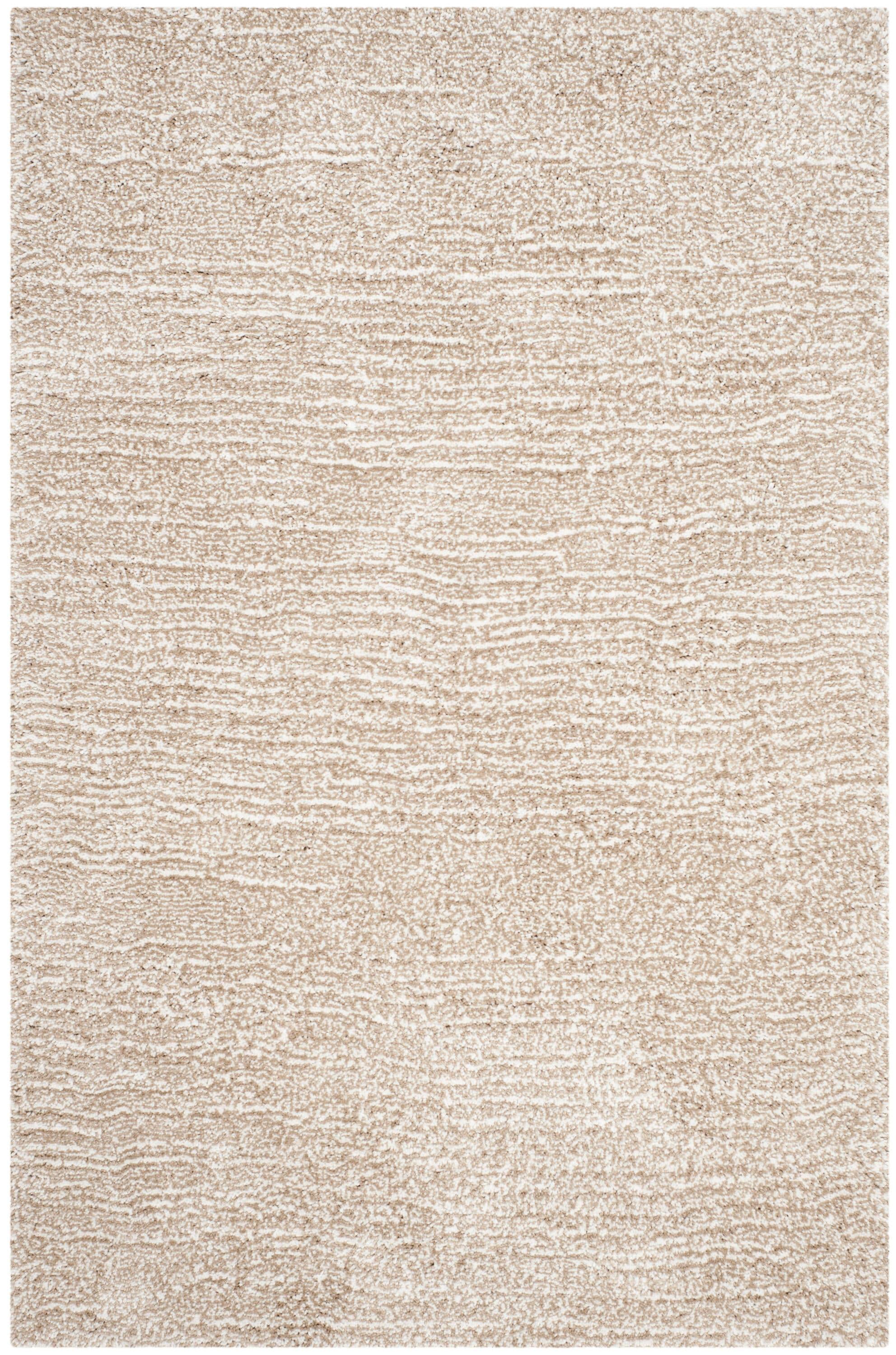 Ultimate Shag SGU211 Hand Tufted Indoor Area Rug - Sand/Ivory - 5'x8' - Safavieh.