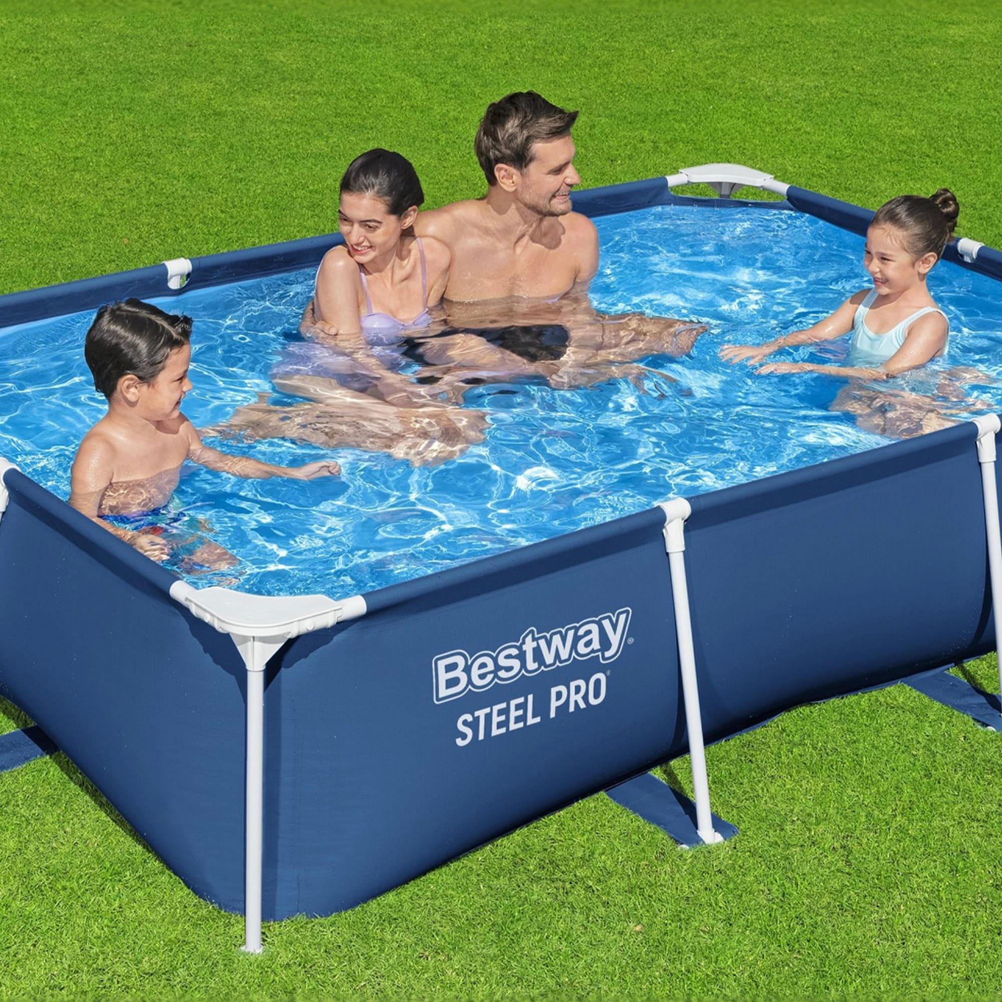 Bestway Bestway Steel Pro Rectangular Above Ground Swimming Pool Set
