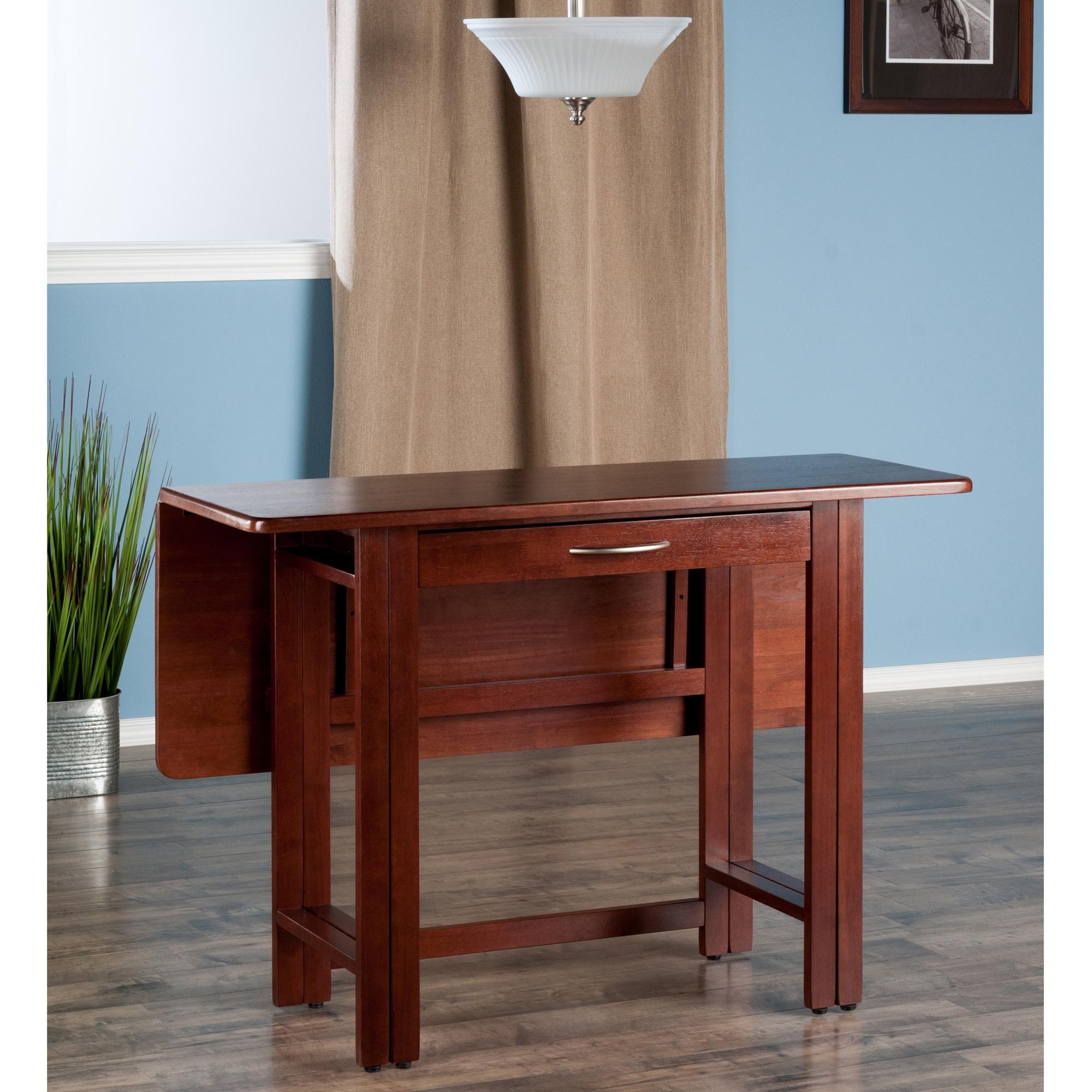 41.73'' Solid Wood Rectangular Folding Table