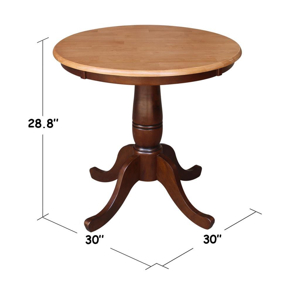 International Concepts Oakdale 30 in. Round Top Pedestal Dining Table