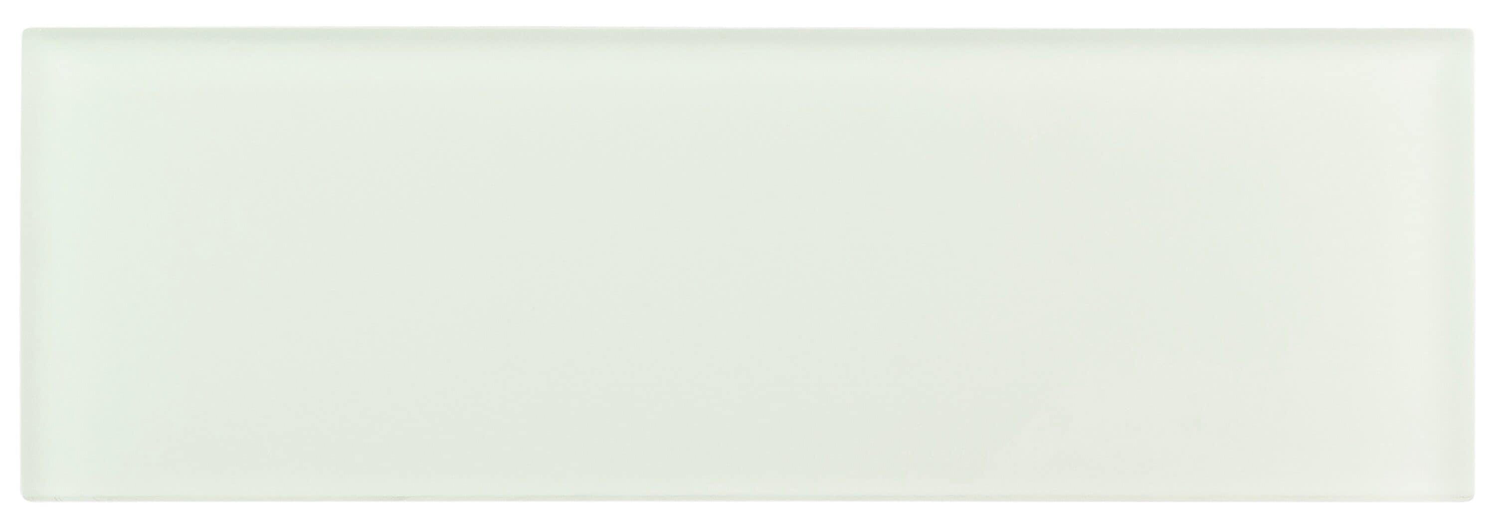 SAMPLE-Enchant- Elle Fauna Gray 4-in. x 12-in. Subway Polished Glass Wall & Floor Tile