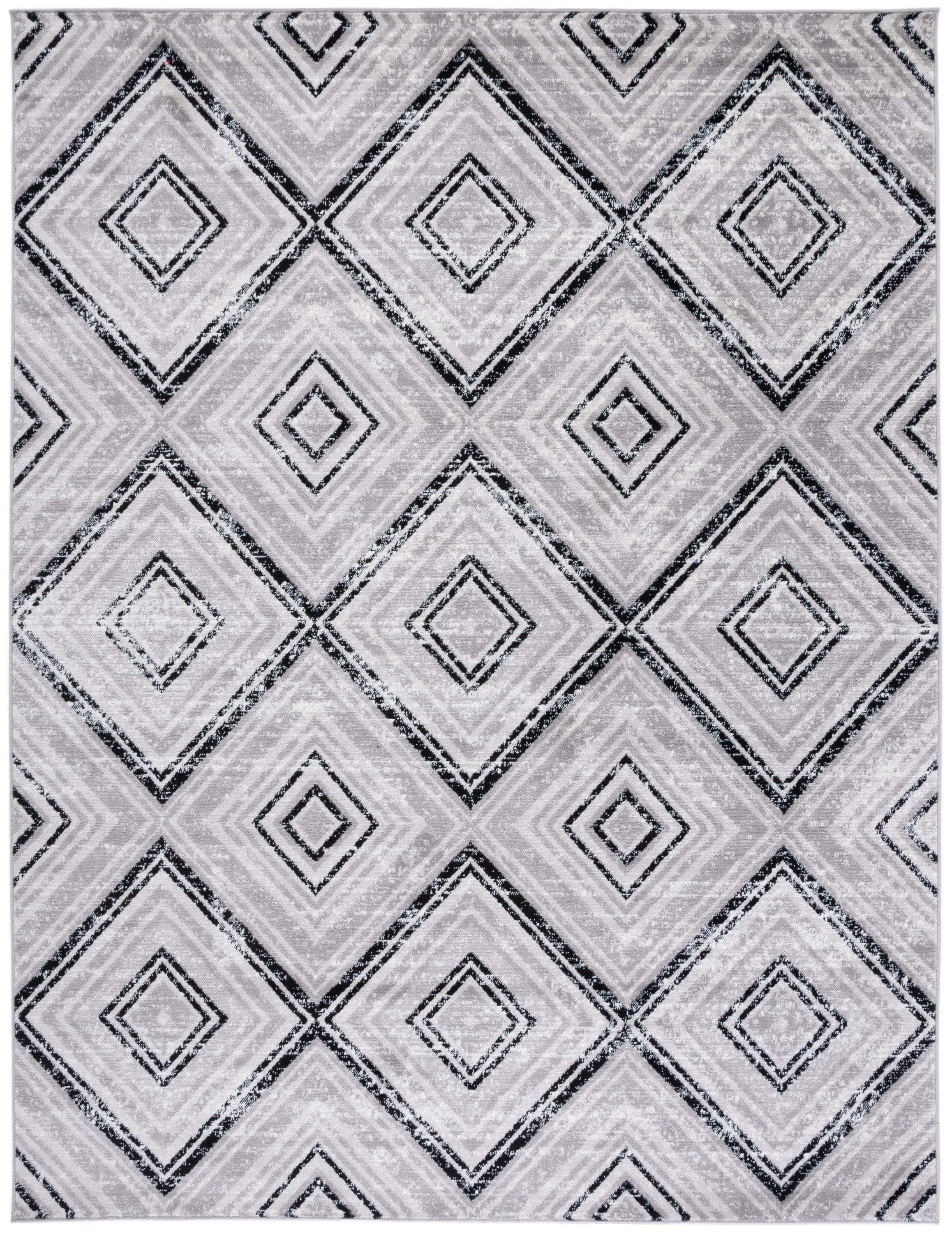 Skyler SKY120 Power Loomed Indoor Area Rug - Grey/Black - 9'x12' - Safavieh