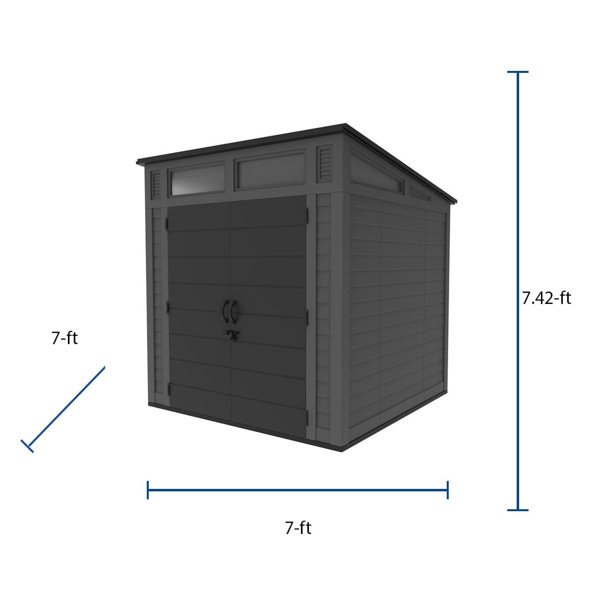 Suncast Suncast Modernist 7 ft. W x 7 ft. D Resin Storage Shed