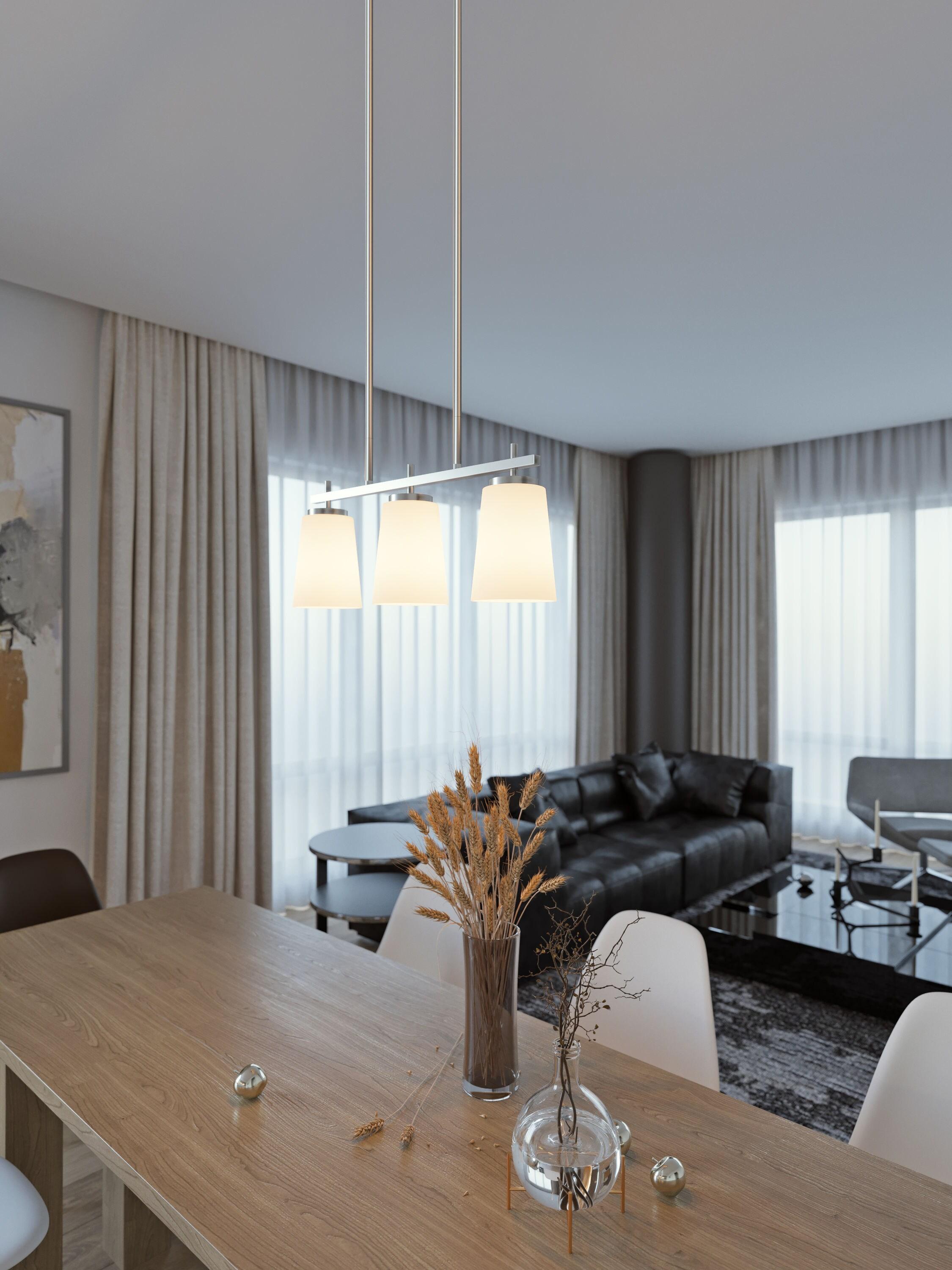 AFX Joanna 3 Light Linear Pendant Satin Nickel Satin Nickel