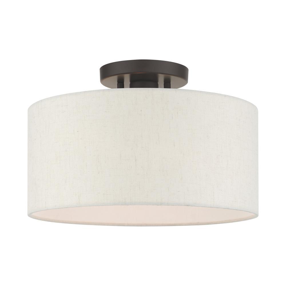 Darian Fabric Semi Flush Mount