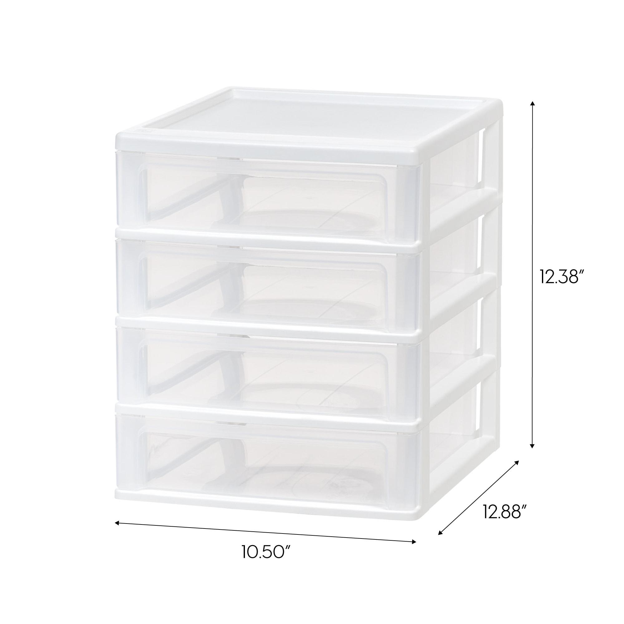 IRIS USA, Inc. 4 Drawer Plastic Desktop Organizer