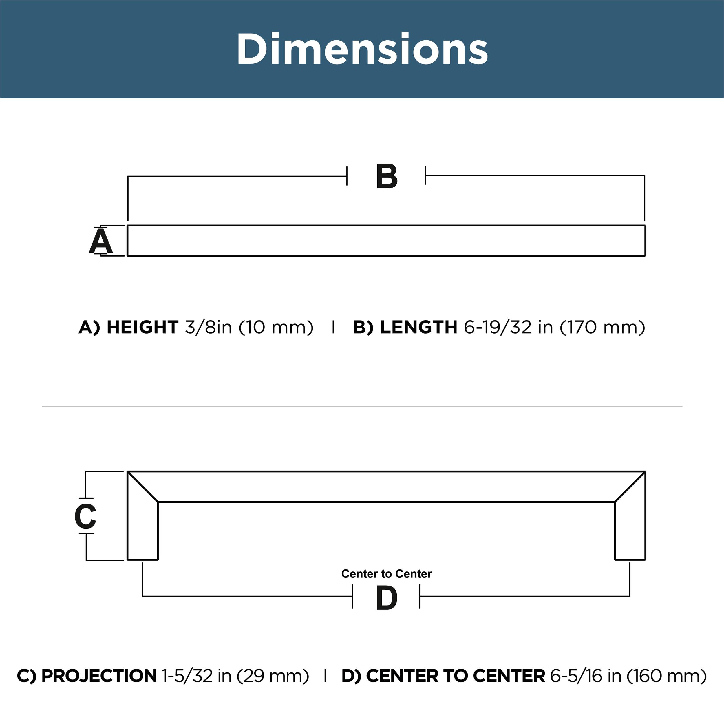 Franklin Brass Handle Pull (Set of 10)