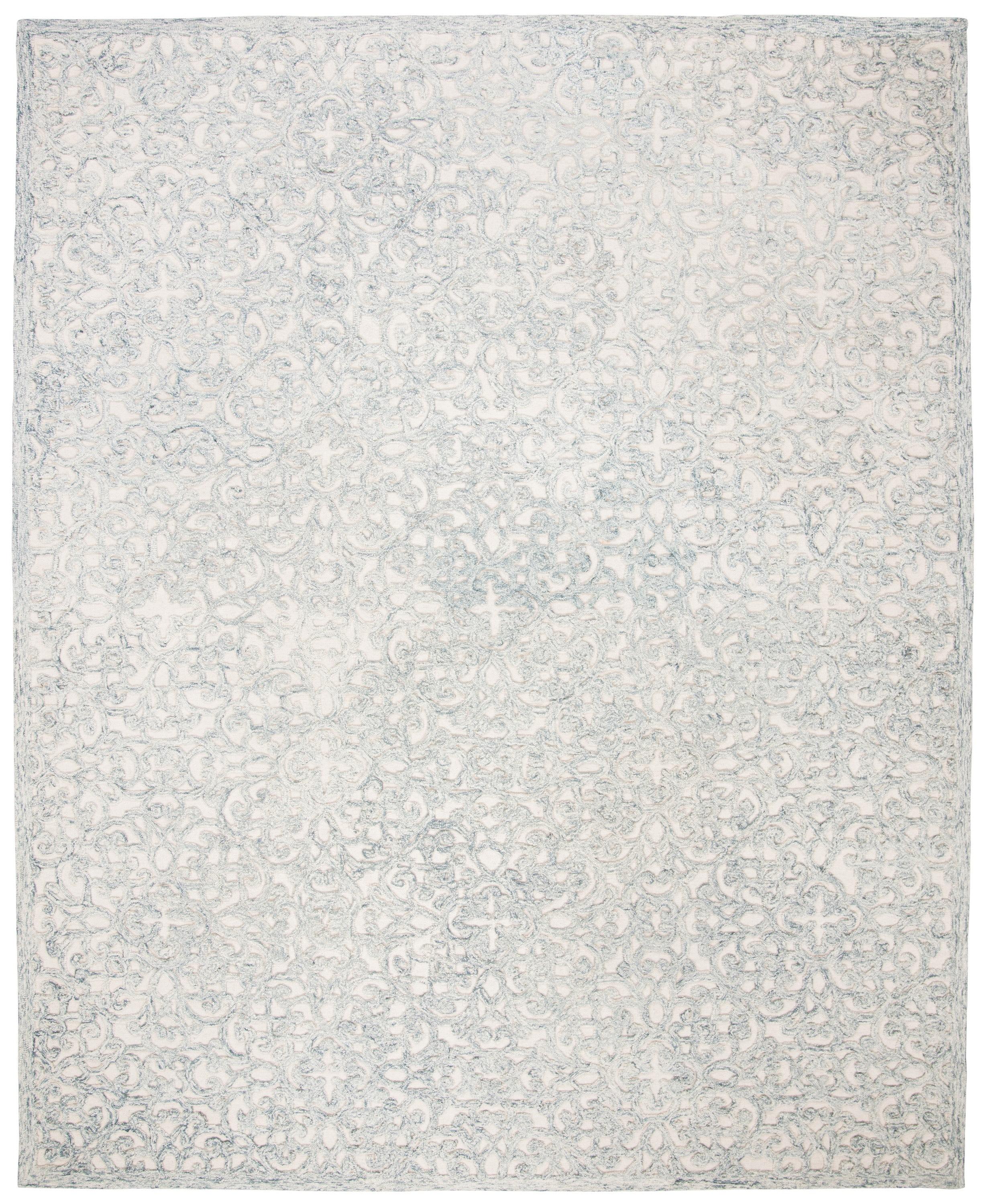 Trace TRC103 Hand Tufted Area Rug - Charcoal/Ivory - 8'x10' - Safavieh.