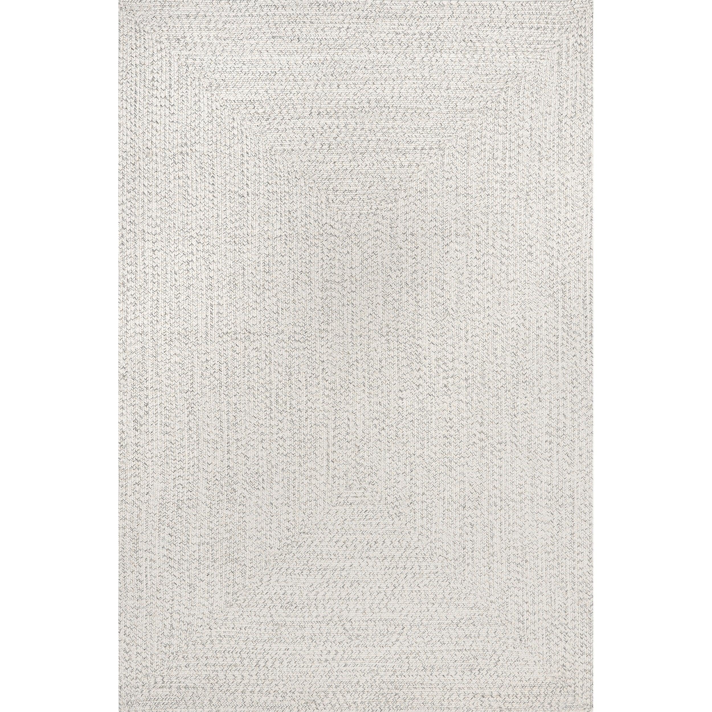 nuLOOM Wynn Braided Indoor/Outdoor Ivory 2' x 3' Casual Area Rug