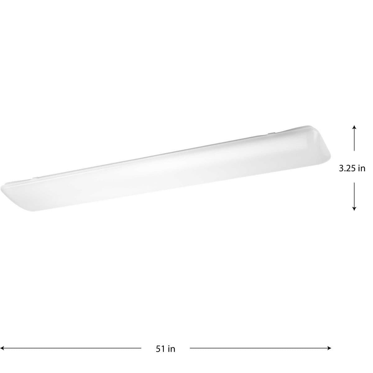 Progress Lighting, Linear Cloud, 1-Light, Ceiling Light, White, Acrylic Shade