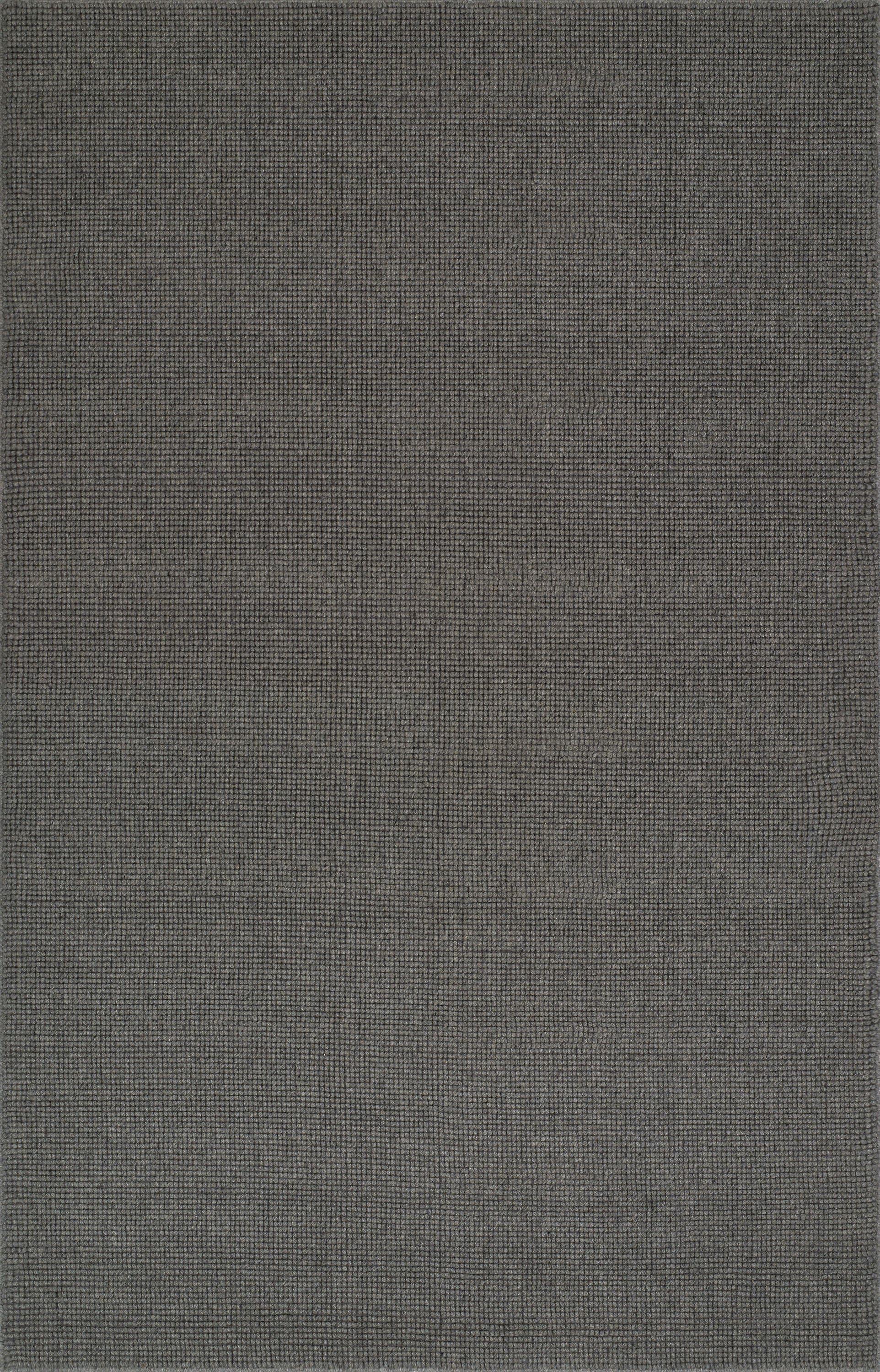Addison Rugs Jaxon 8' x 10' Rectangle Transitional Wool Area Rug in Pewter Gray