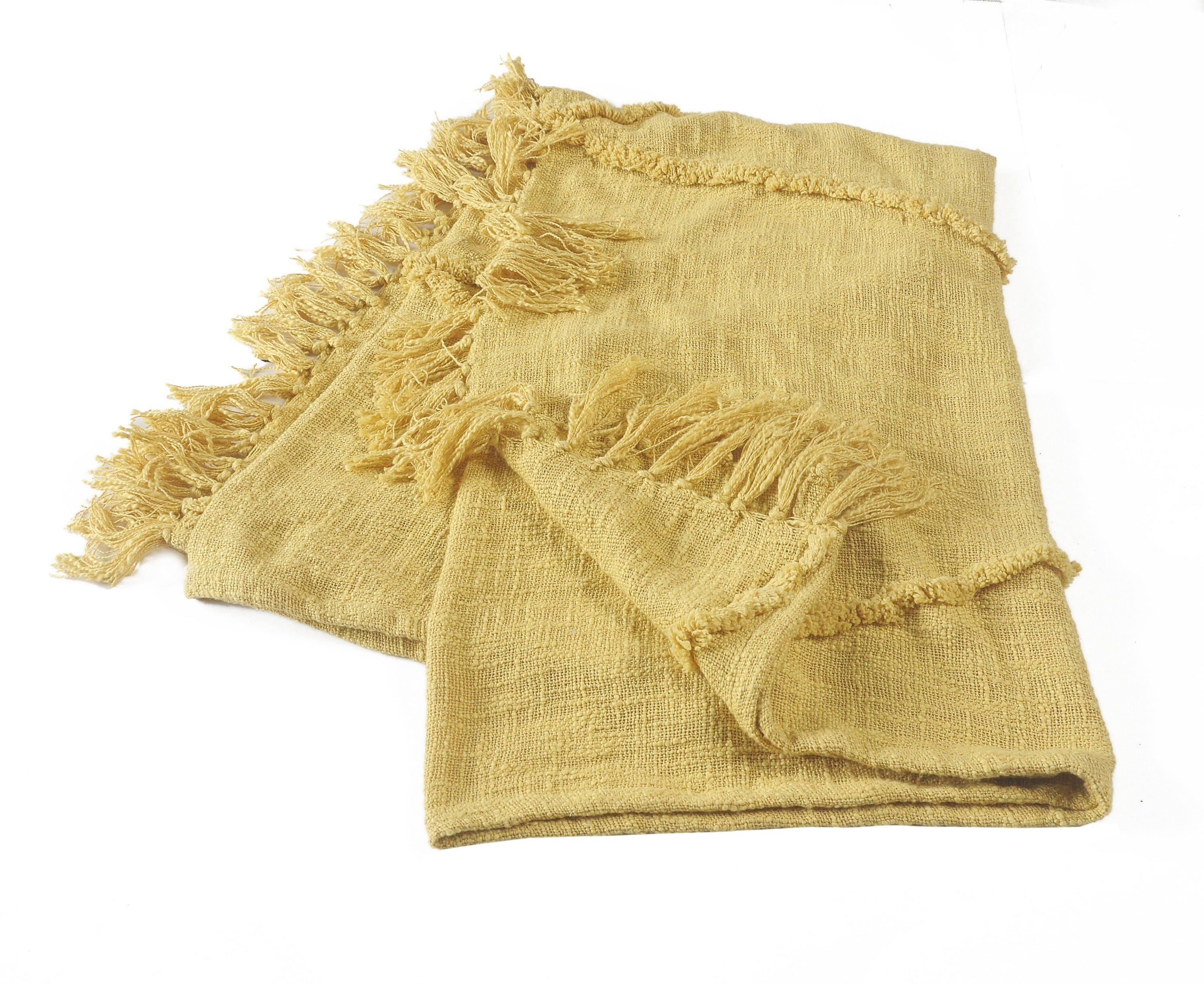 Evette Rios Terracotta Fringed Handmade Woven Throw Blanket & Reviews | Wayfair