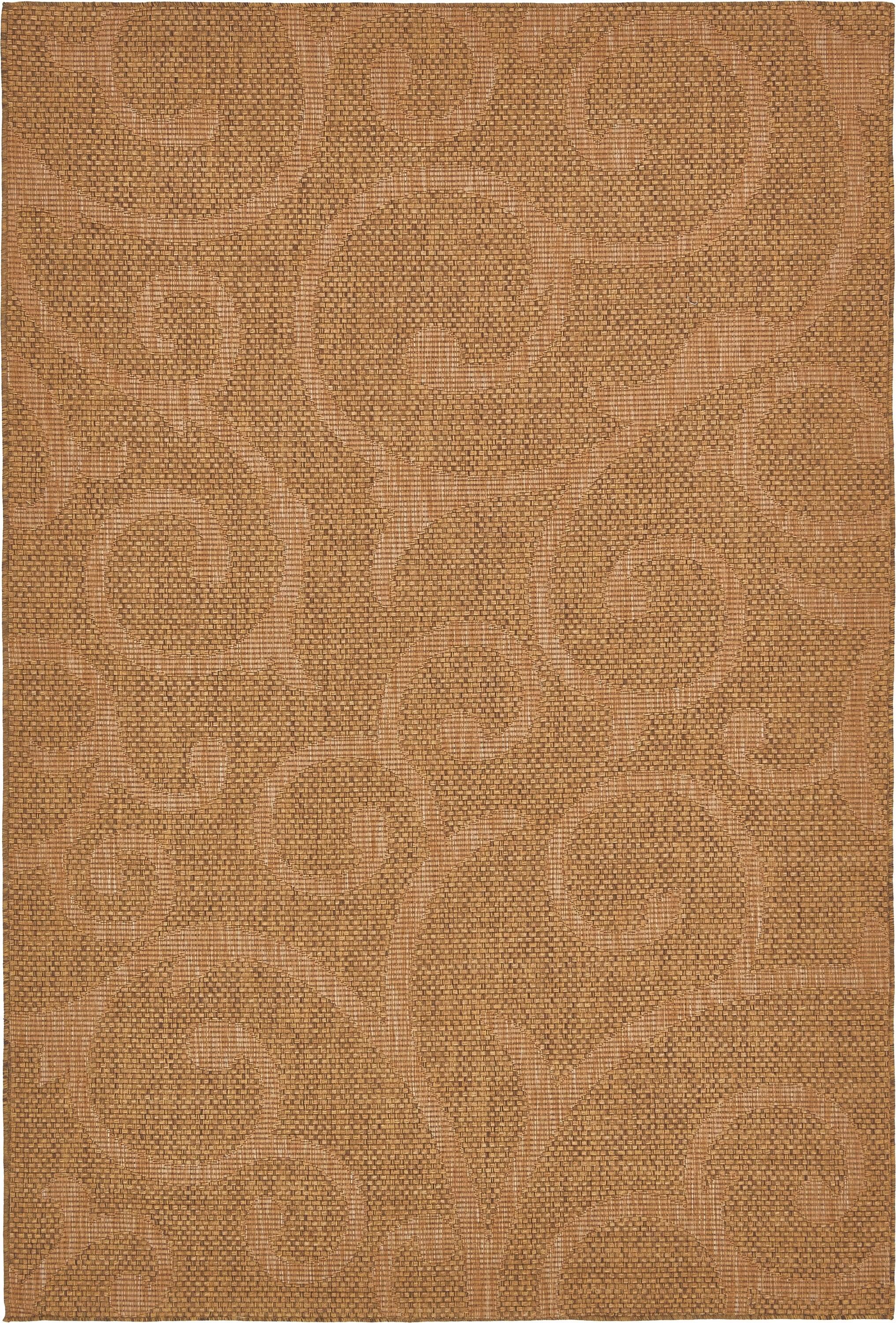 Unique Loom Outdoor Botanical Collection Area Rug - Vine (6' x 9' Rectangle Brown/Beige)