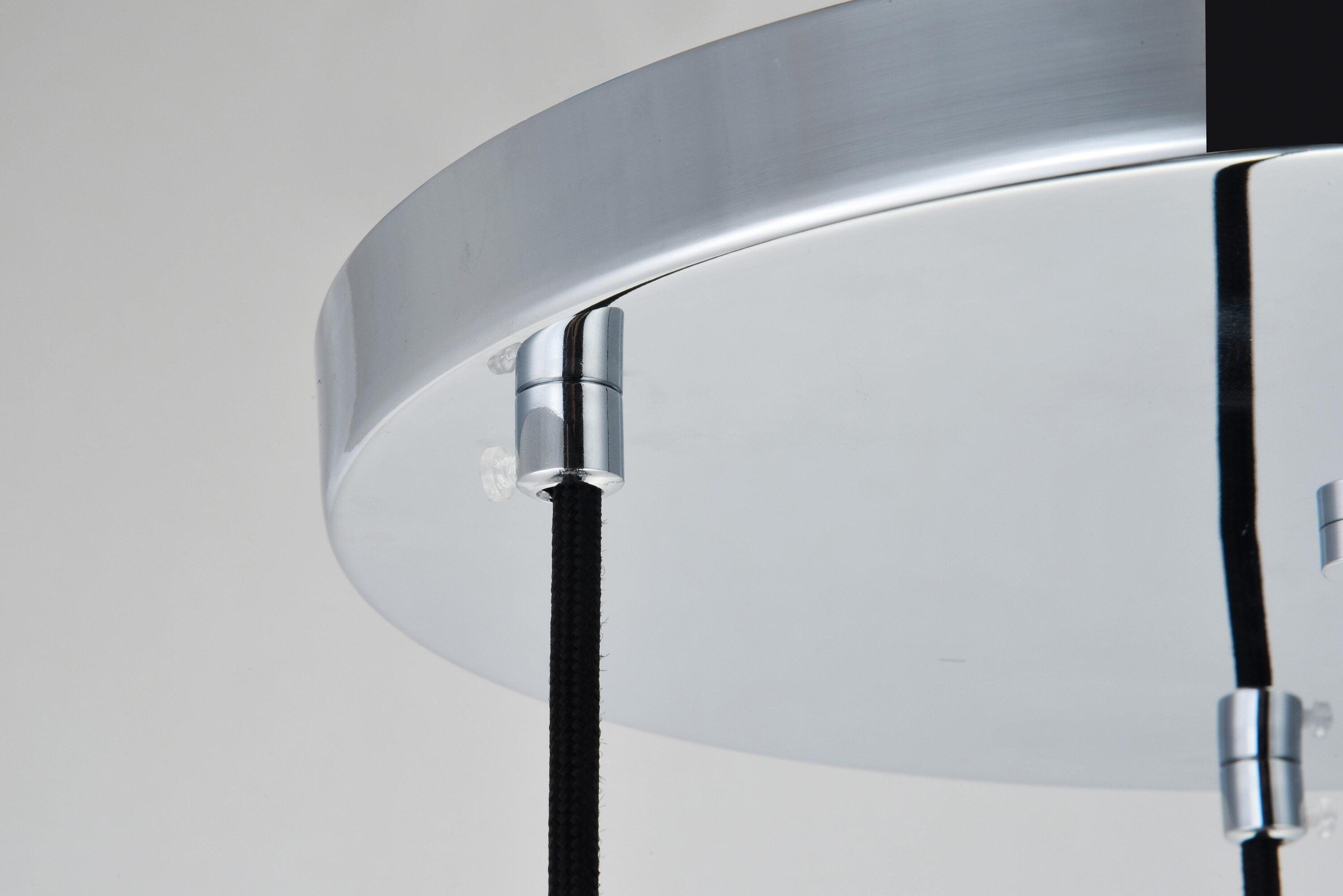 Elegant Lighting Baxter 3-Light Chrome Pendant Fixture with Clear Glass Globes