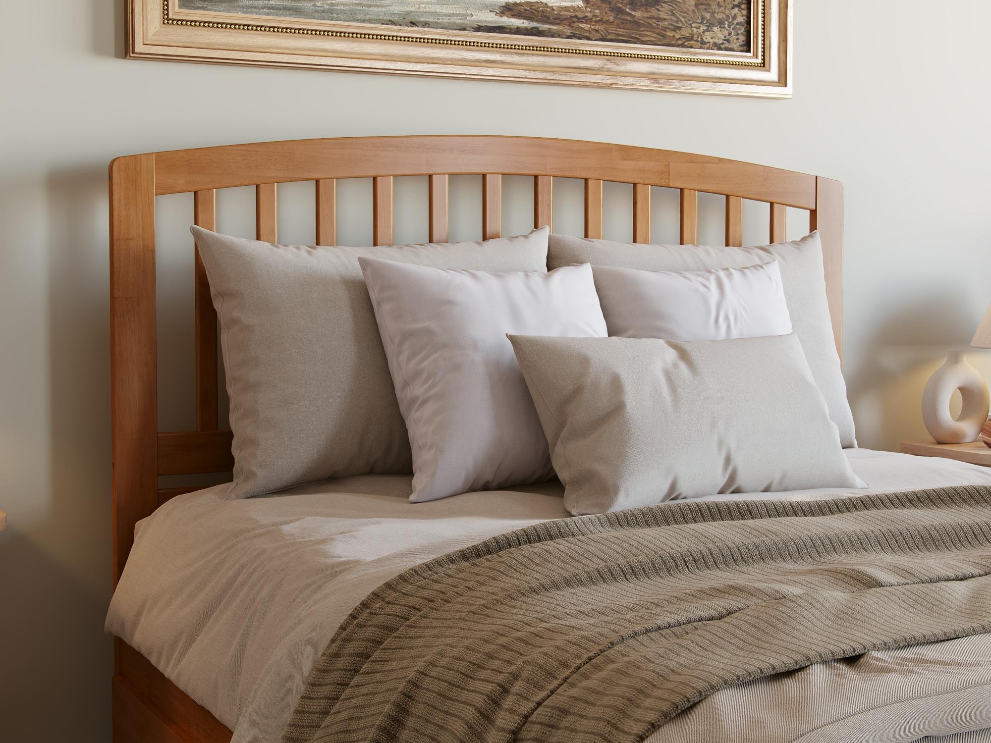 Solid Wood Platform Storage Bed