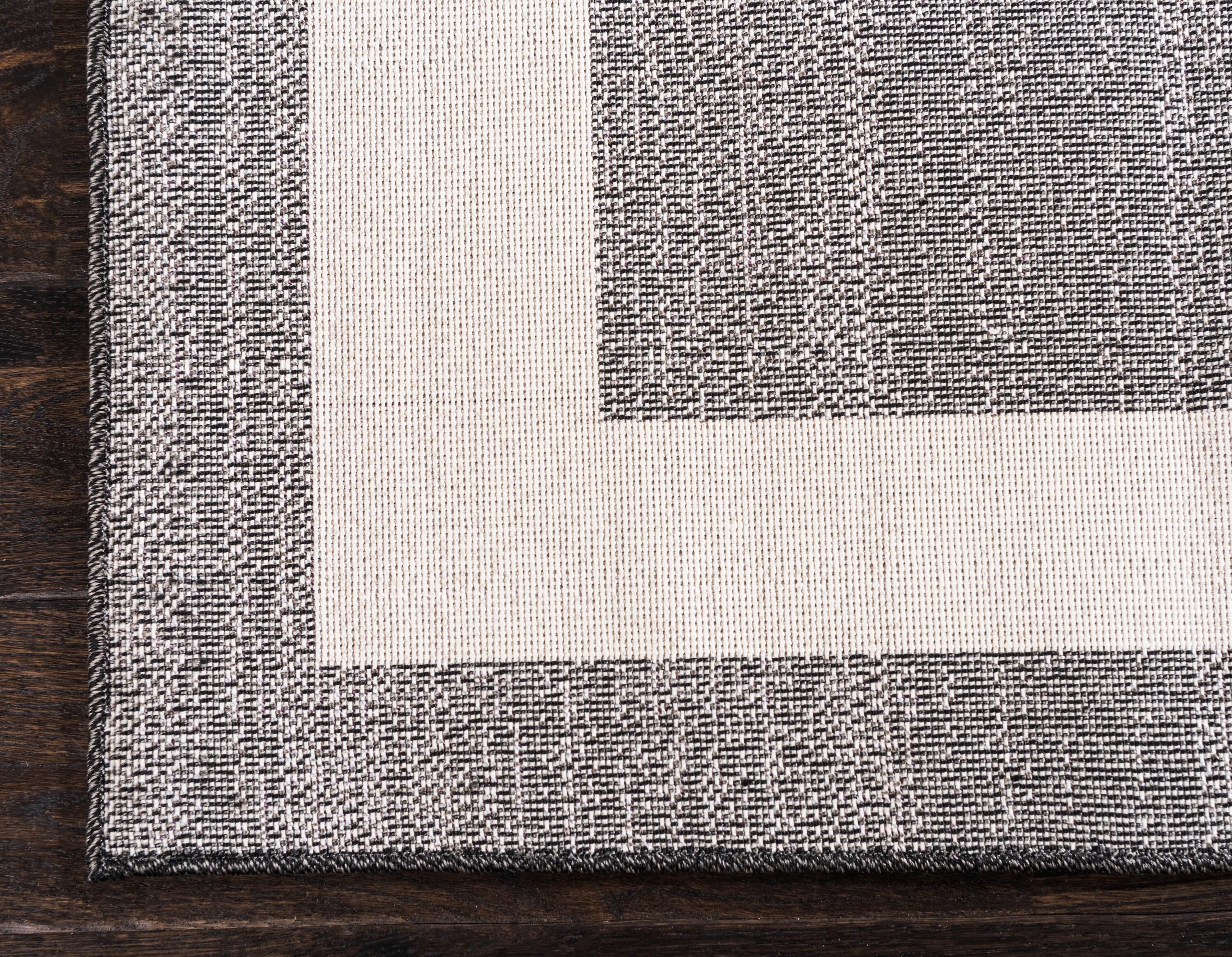 Rugs.com Angelica Collection Rug – 5' x 8' Black Medium Rug Perfect For Bedrooms, Dining Rooms, Living Rooms