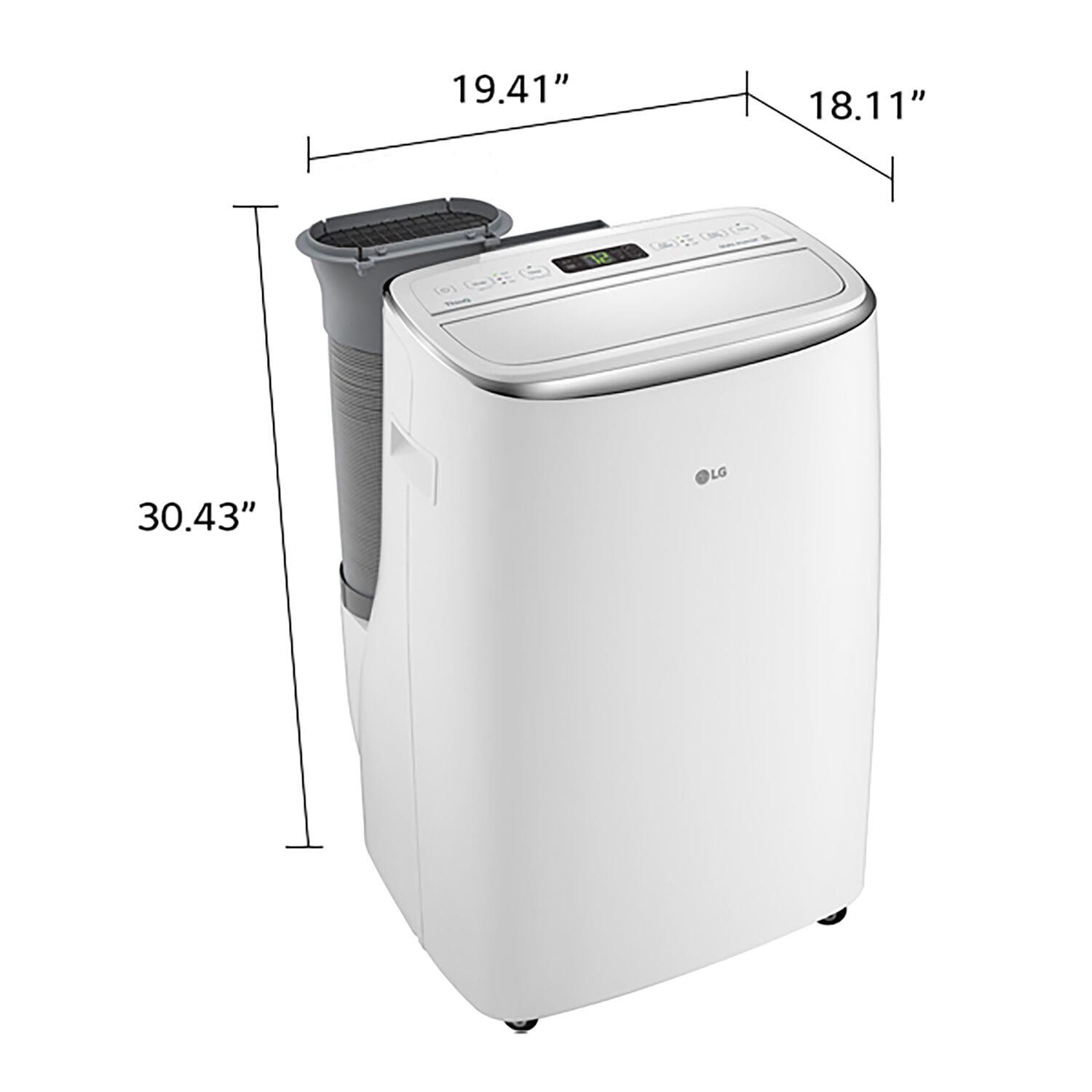 115V Dual Inverter Portable Air Conditioner with Wi-Fi Control in White for Rooms up to 450 Sq. Ft.