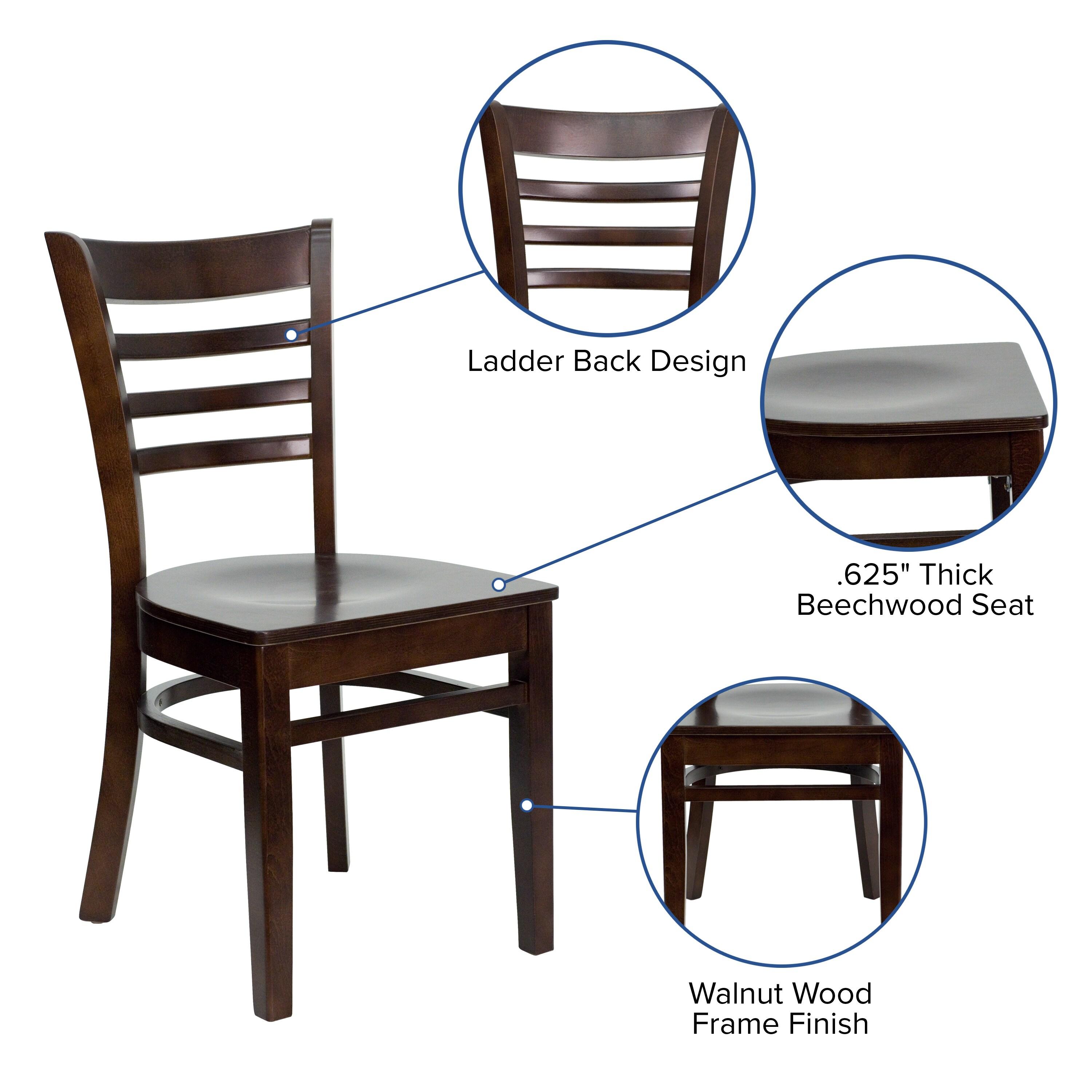 Ladder Back Wooden Restaurant Chair