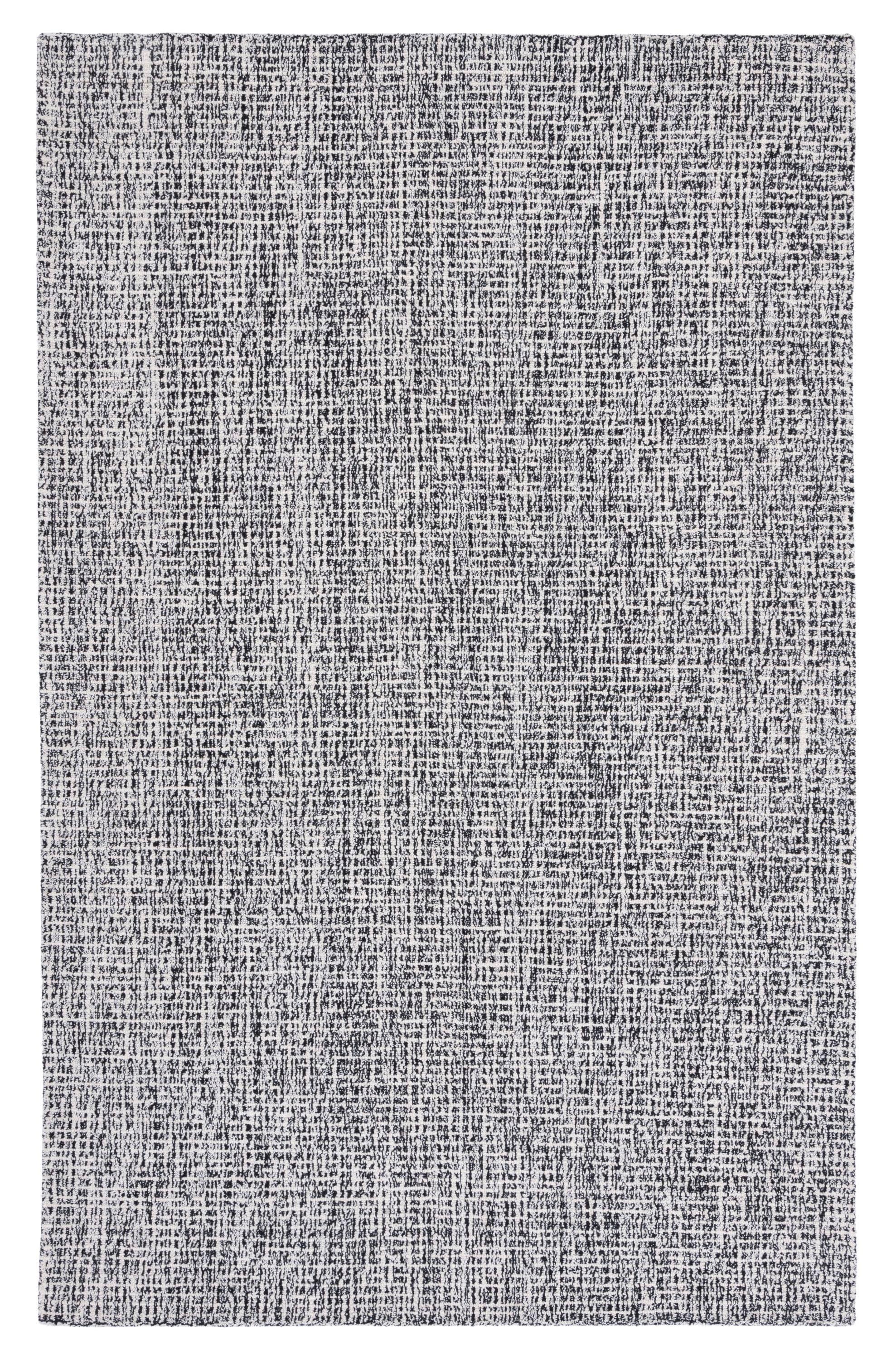 Abstract ABT468 Handmade Indoor Area Rug - Black/Ivory - 6'x9' - Safavieh