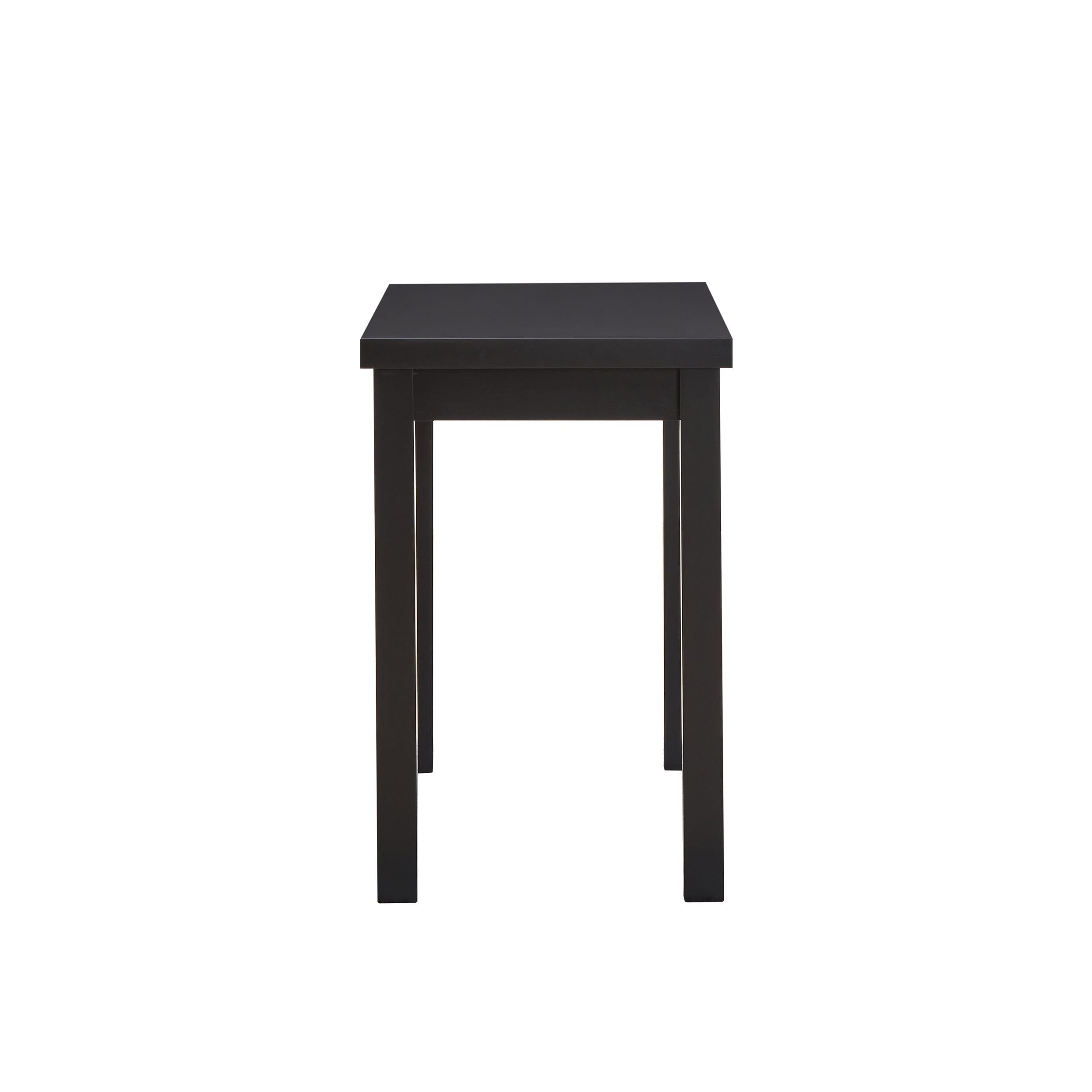 Carolina Living Beckett Thick Top Bar Table Antique Black: 36x24 Counter Height, MDF Composite, Seats 4