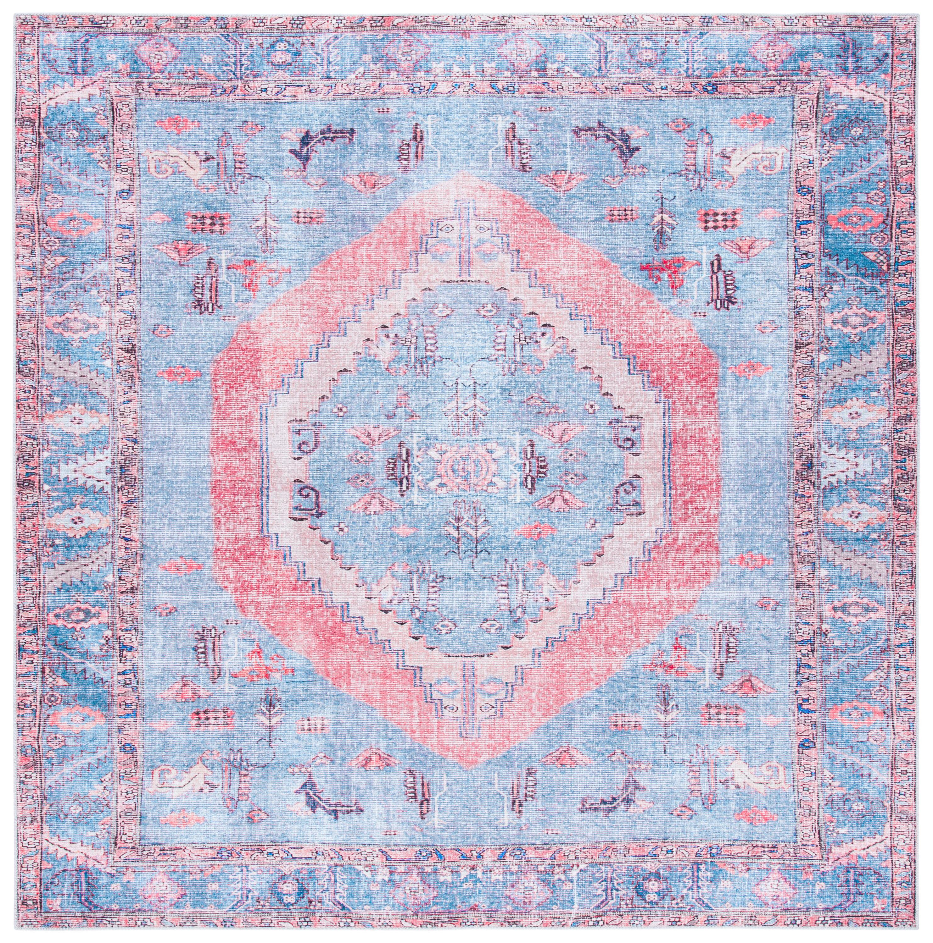 SAFAVIEH Serapi Collection SEP356J Light Blue / Beige Rug