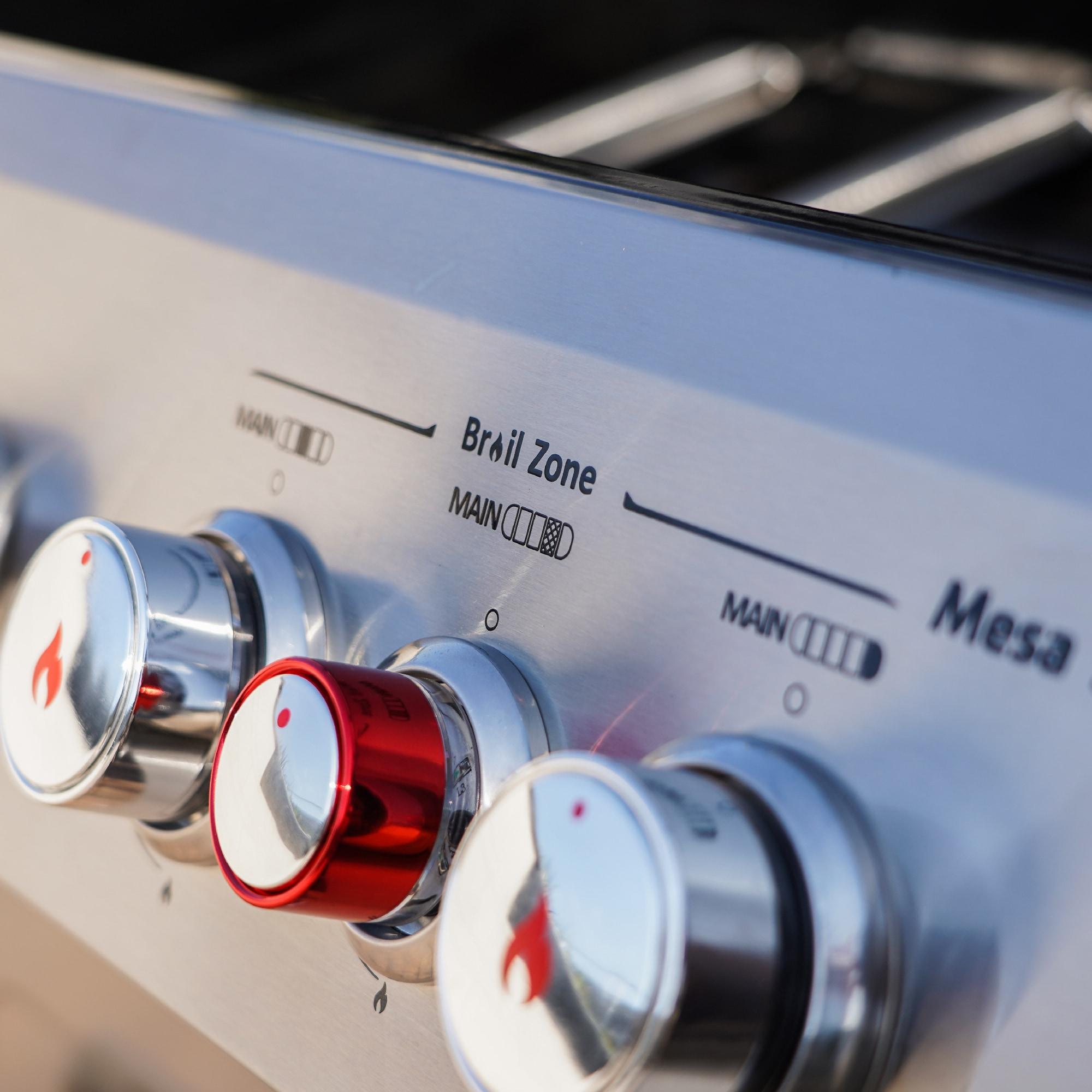 Monument Grills Mesa 415BZ,4-Burner Liquid Propane Infrared Gas Grill with Side Burner and Cabinet, 62,000 BTU – Perfect for Family BBQs