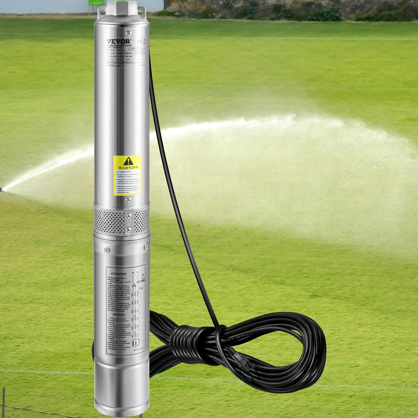 Deep Well Submersible Pump, 1HP 115V/60Hz