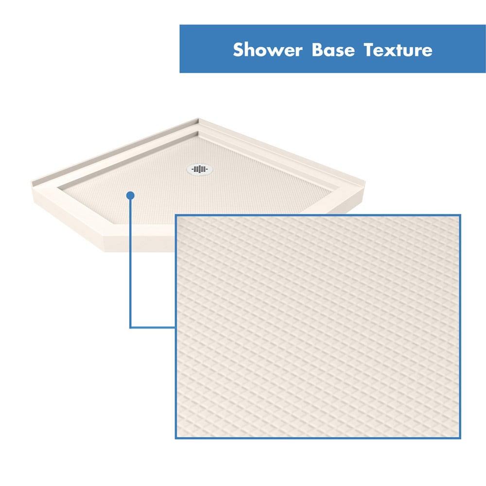 Prism Plus 38" W x 38" D x 74.75" H Frameless Neo-Angle Shower Enclosure with Base Included