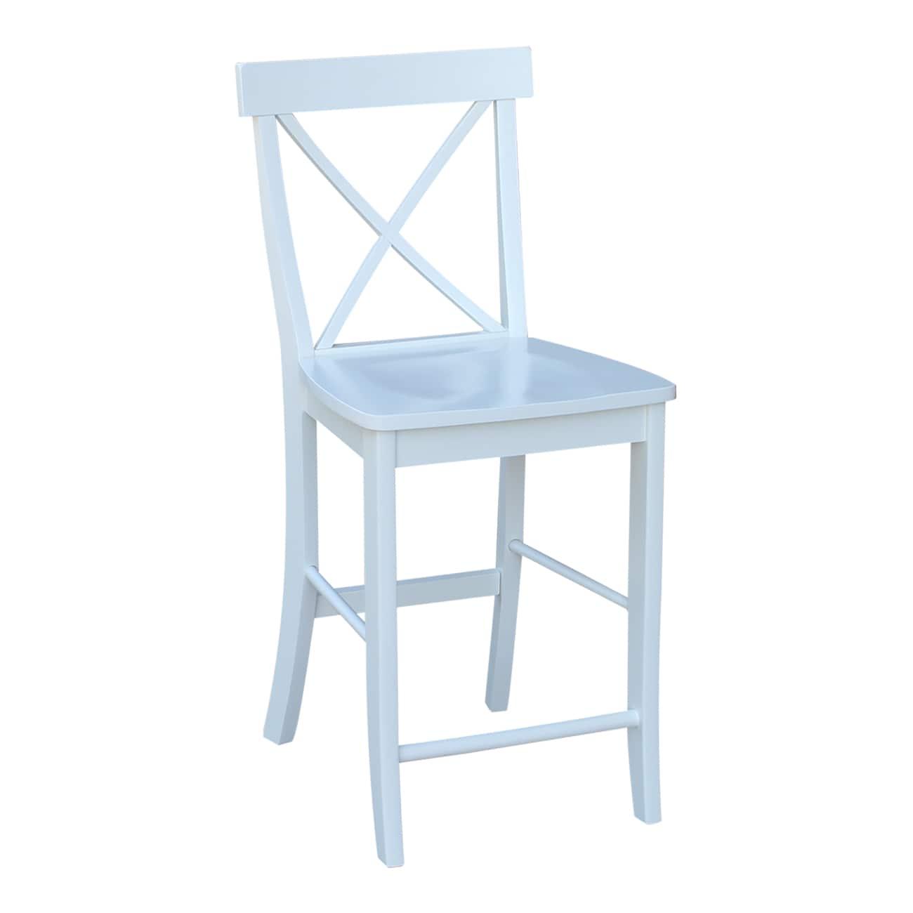 International Concepts X-Back Counter Height Stool - 24" Seat Height