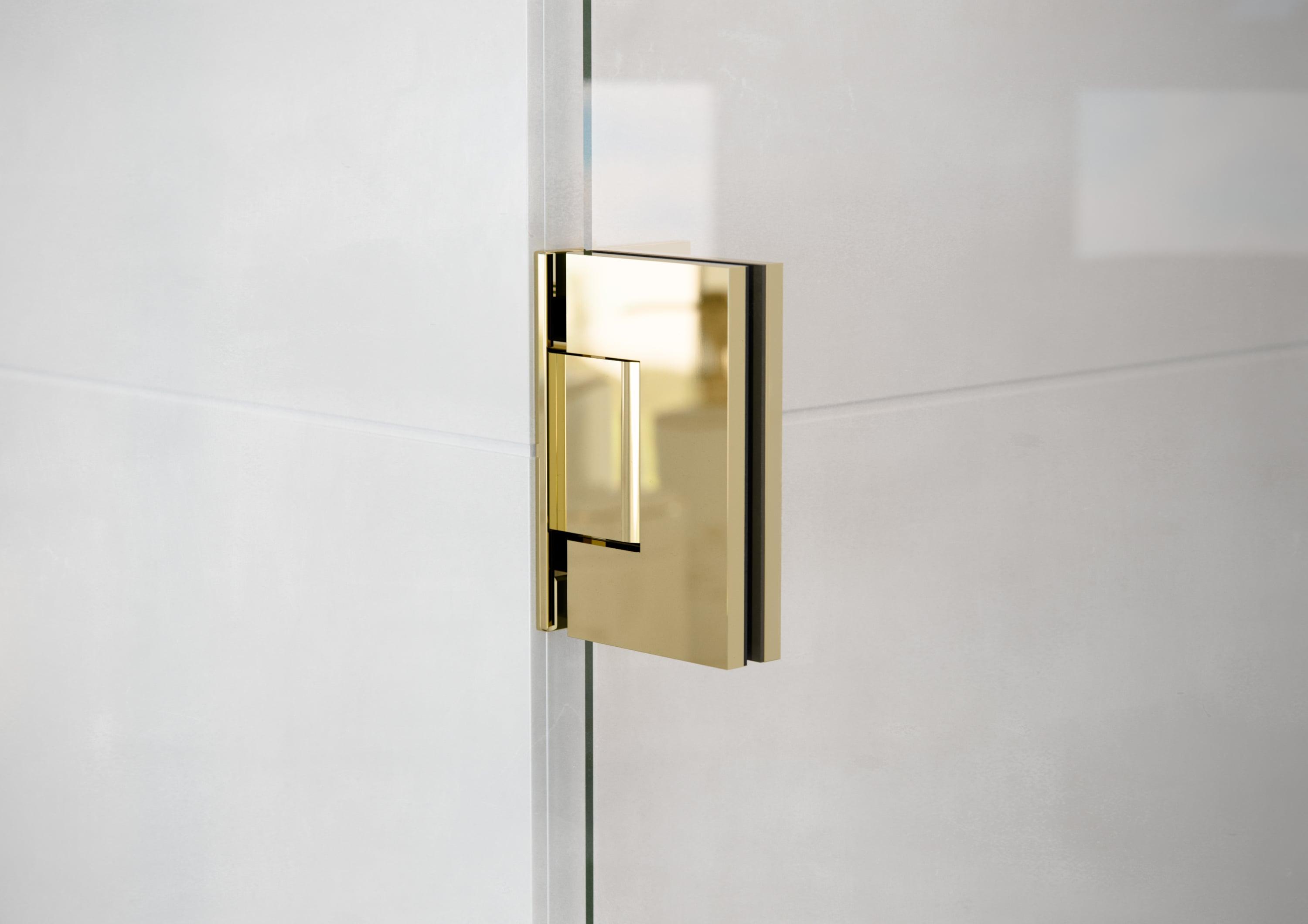 Illume 57.5 in. x 78 in. Fully Frameless Wall Hinge Shower Door