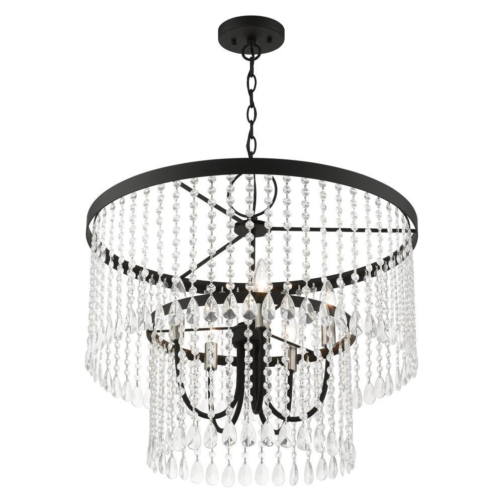 Livex Lighting Elizabeth 5 - Light Pendant in  Black