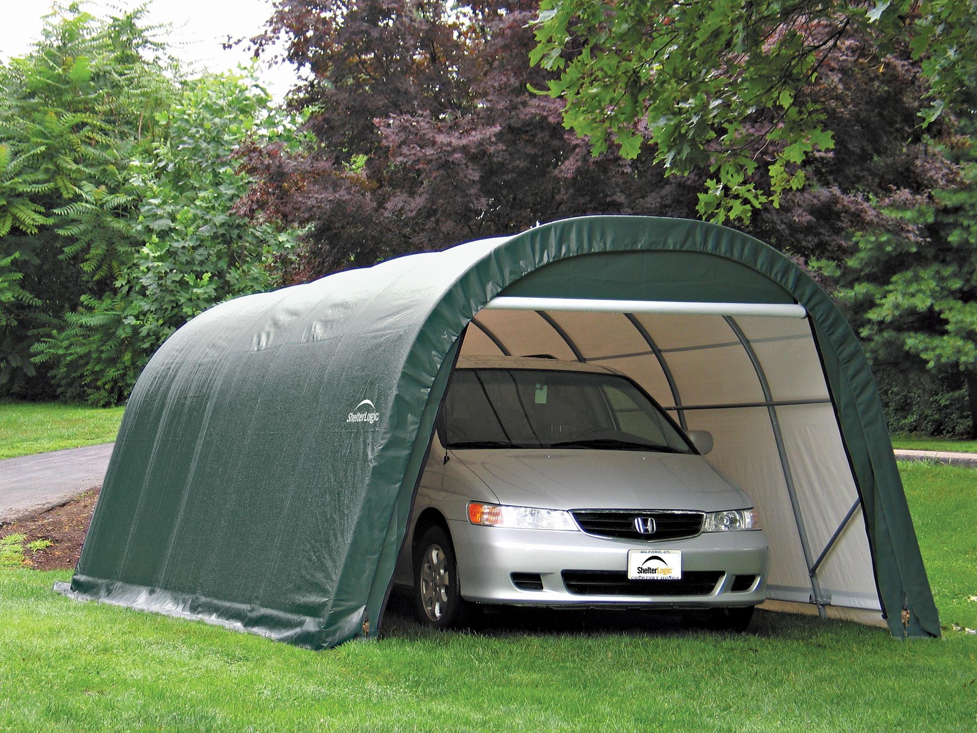 ShelterLogic Round Style Shelter, Green Cover