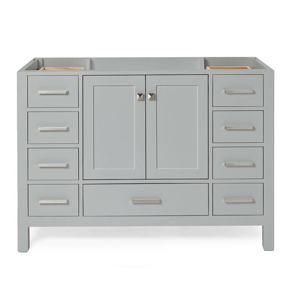 Ariel A049s-Bc Cambridge 48" Single Free Standing Vanity Cabinet Only - Grey